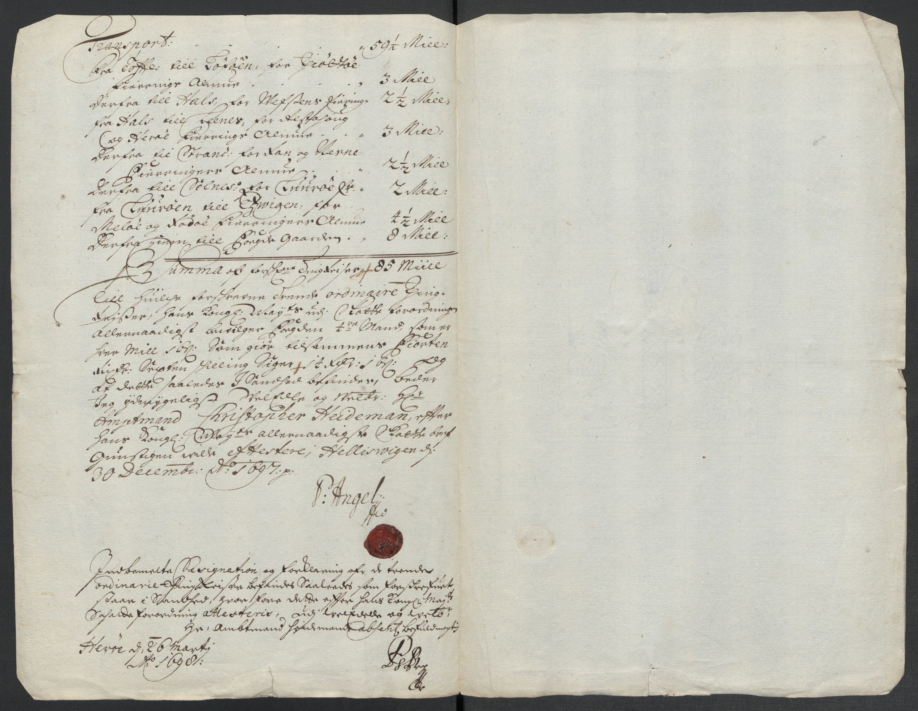 Rentekammeret inntil 1814, Reviderte regnskaper, Fogderegnskap, RA/EA-4092/R65/L4506: Fogderegnskap Helgeland, 1697-1698, p. 124