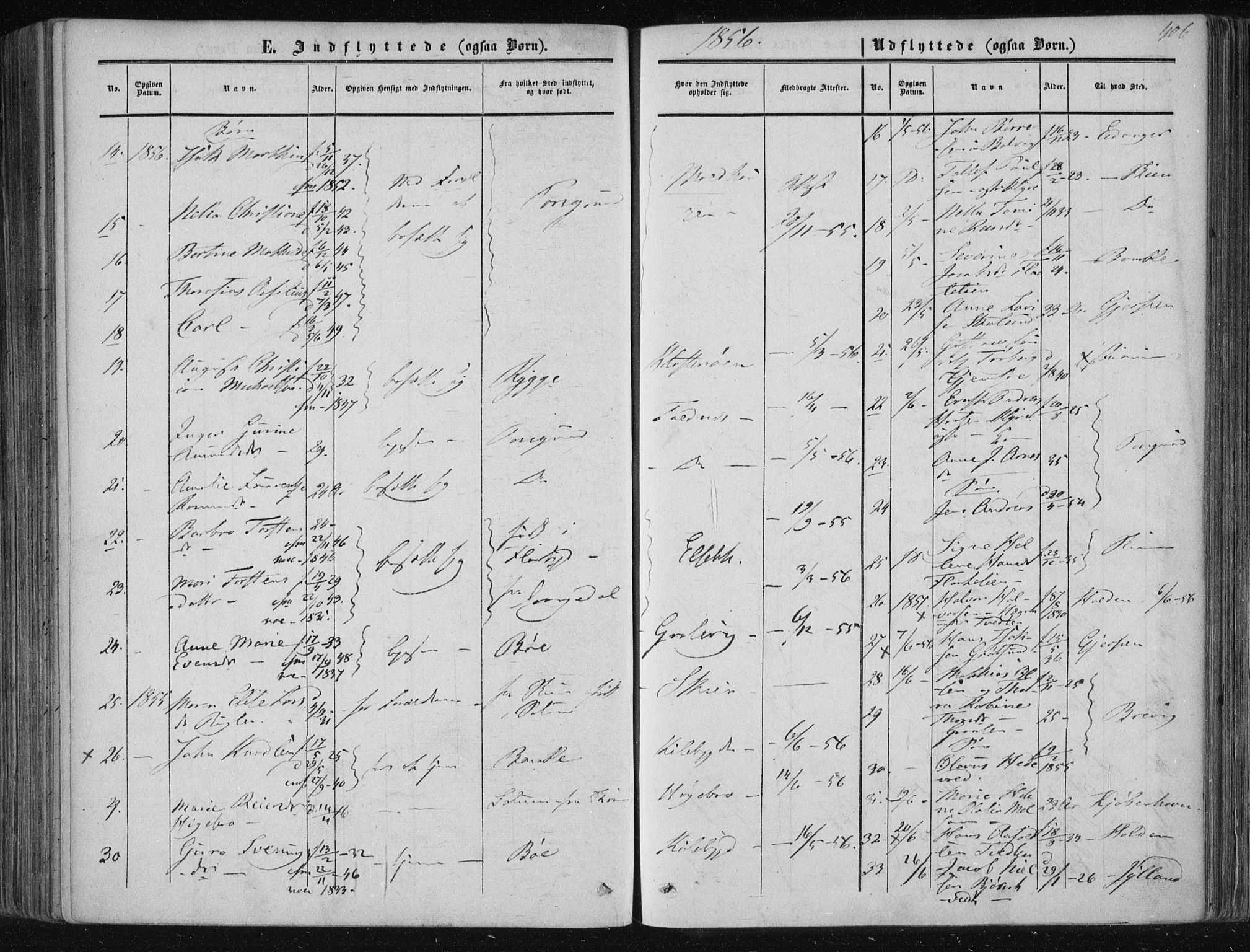 Solum kirkebøker, AV/SAKO-A-306/F/Fa/L0007: Parish register (official) no. I 7, 1856-1864, p. 406