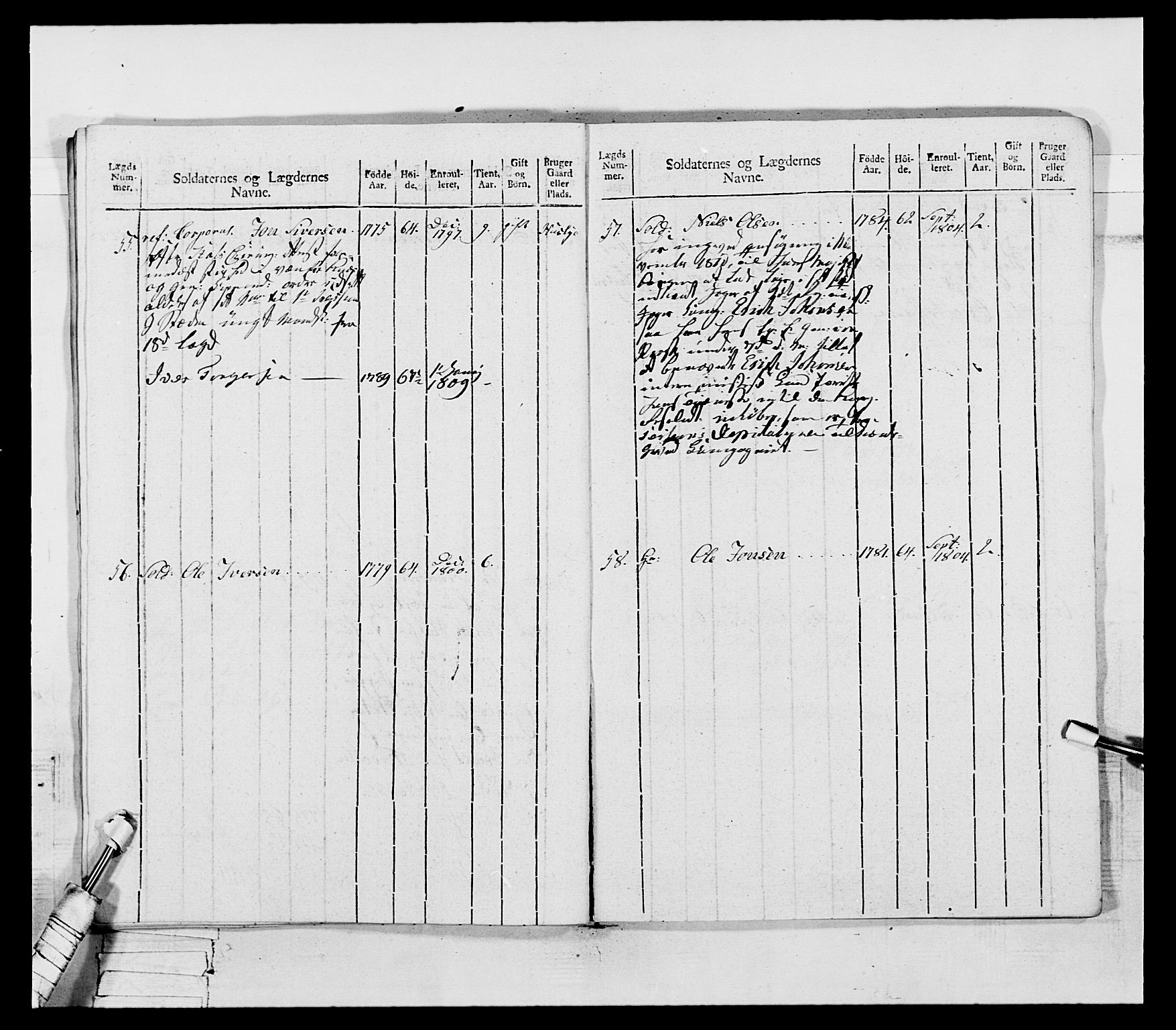 Generalitets- og kommissariatskollegiet, Det kongelige norske kommissariatskollegium, AV/RA-EA-5420/E/Eh/L0075b: 1. Trondheimske nasjonale infanteriregiment, 1807, p. 162