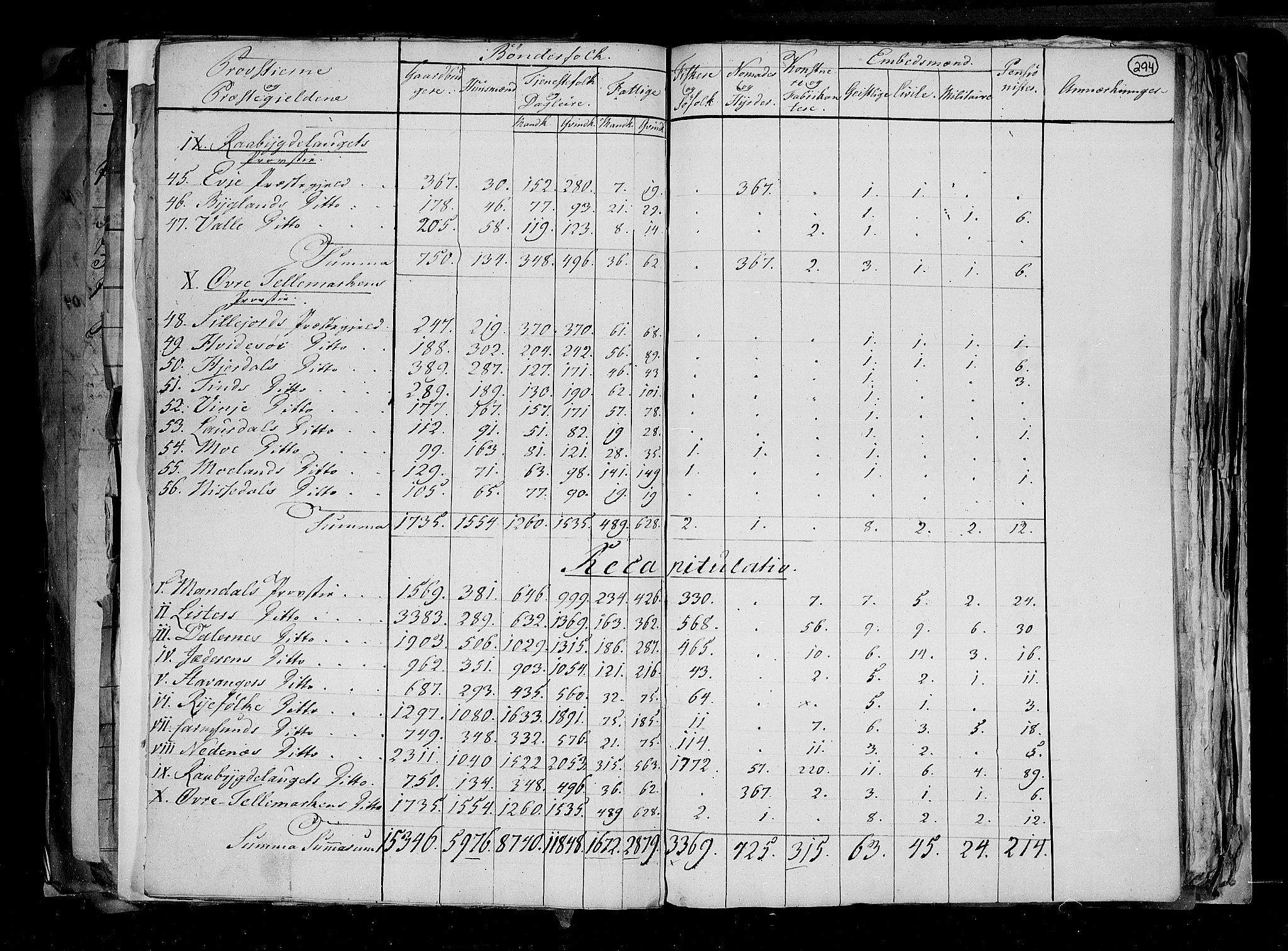 RA, Census 1815, vol. 1: Akershus stift and Kristiansand stift, 1815, p. 215