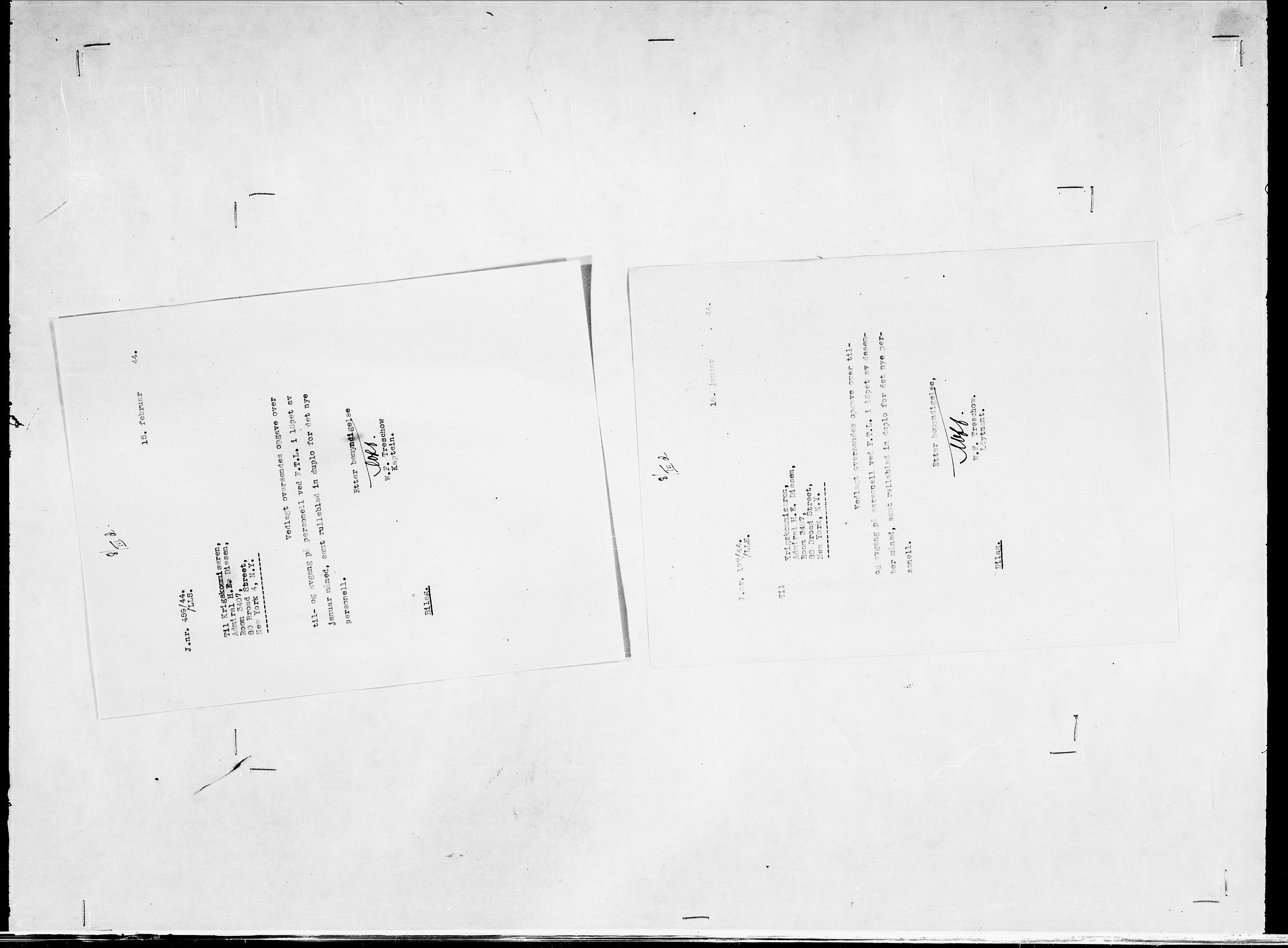 Forsvaret, Flyvåpnenes treningsleir 1940-1945, AV/RA-RAFA-3974/V/L0038: Ekspedisjonskontoret. 8. Personellkontoret, 1940-1945