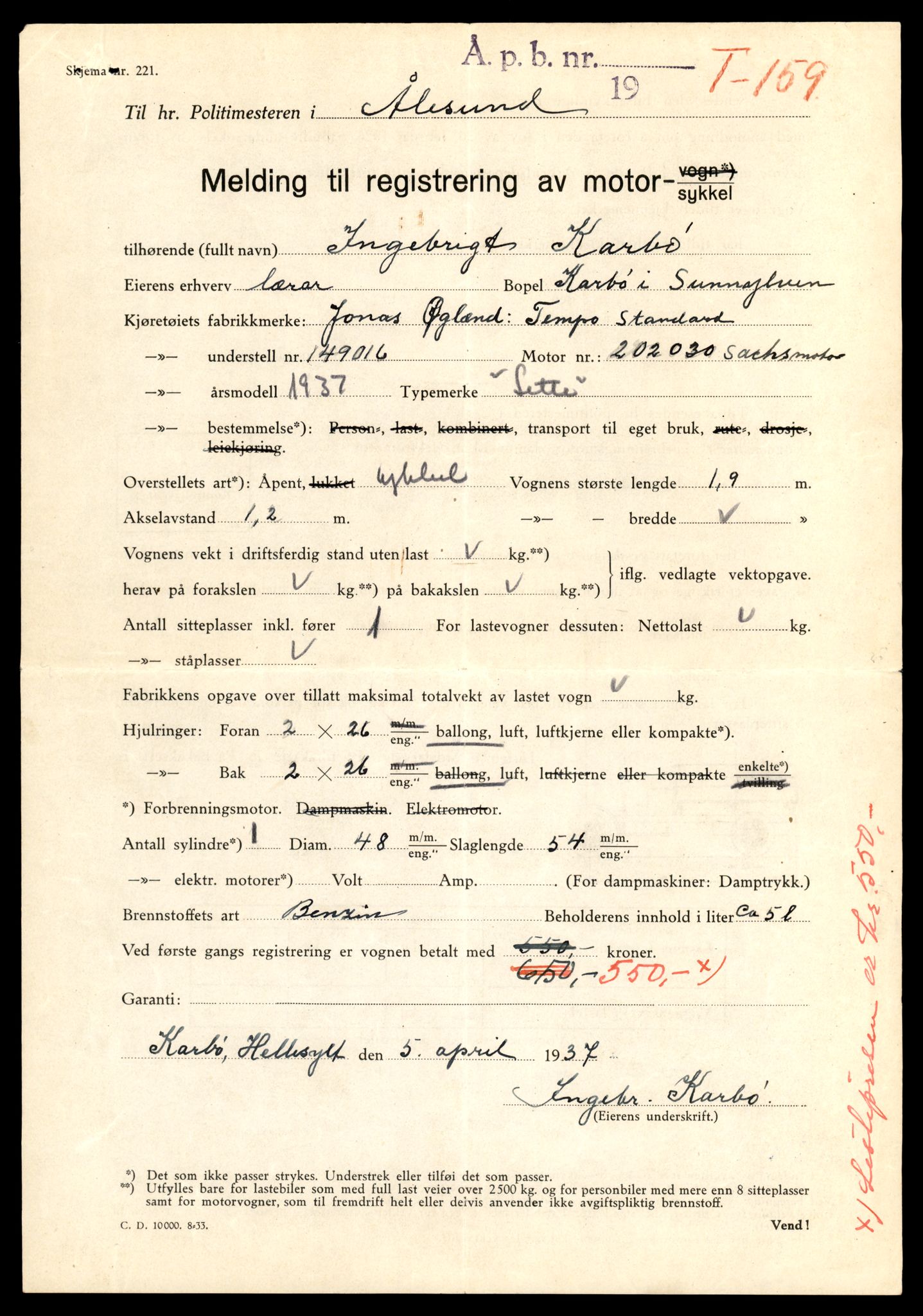 Møre og Romsdal vegkontor - Ålesund trafikkstasjon, AV/SAT-A-4099/F/Fe/L0028: Registreringskort for kjøretøy T 11290 - T 11429, 1927-1998, p. 563