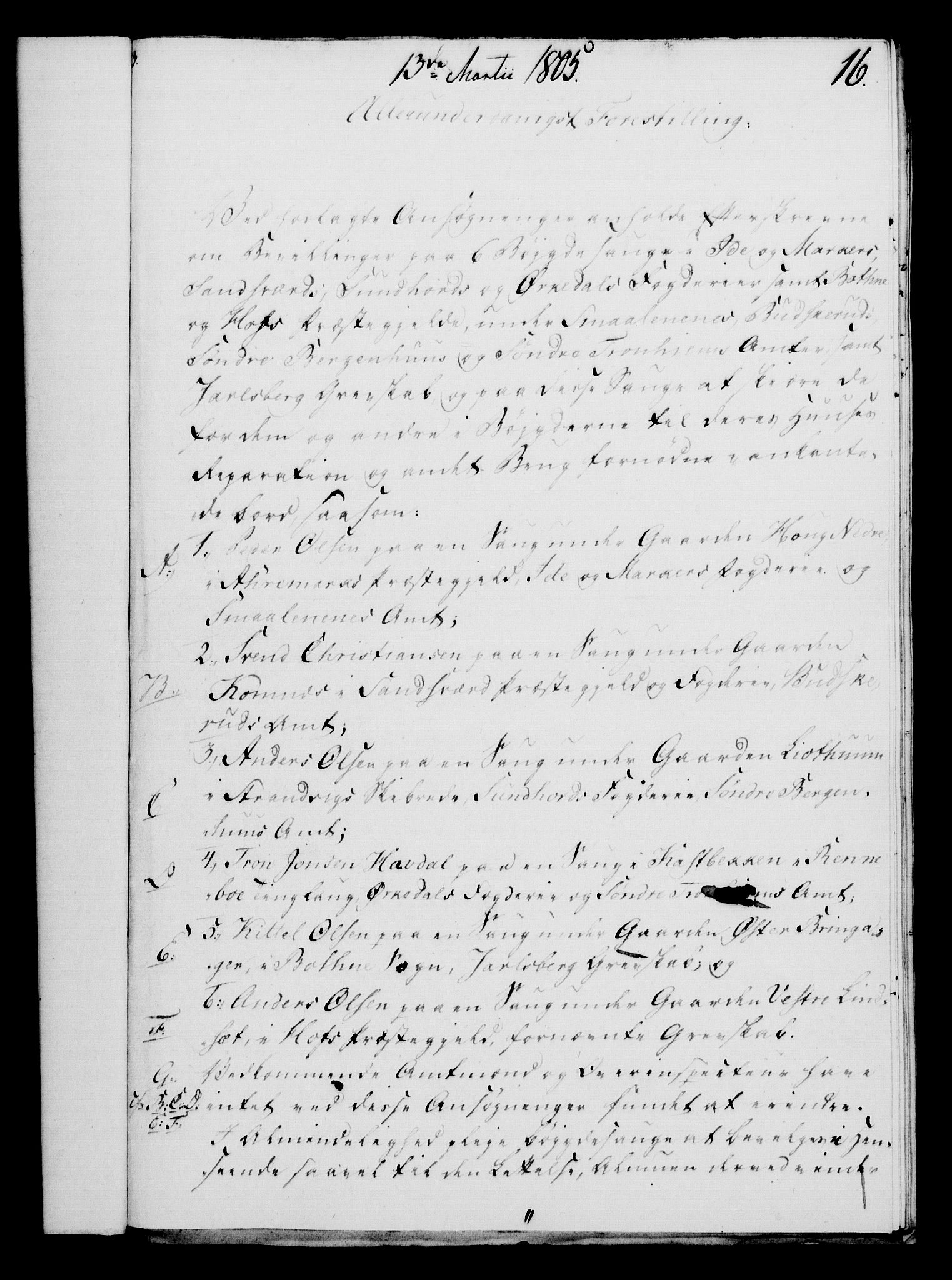 Rentekammeret, Kammerkanselliet, RA/EA-3111/G/Gf/Gfa/L0087: Norsk relasjons- og resolusjonsprotokoll (merket RK 52.87), 1805, p. 99