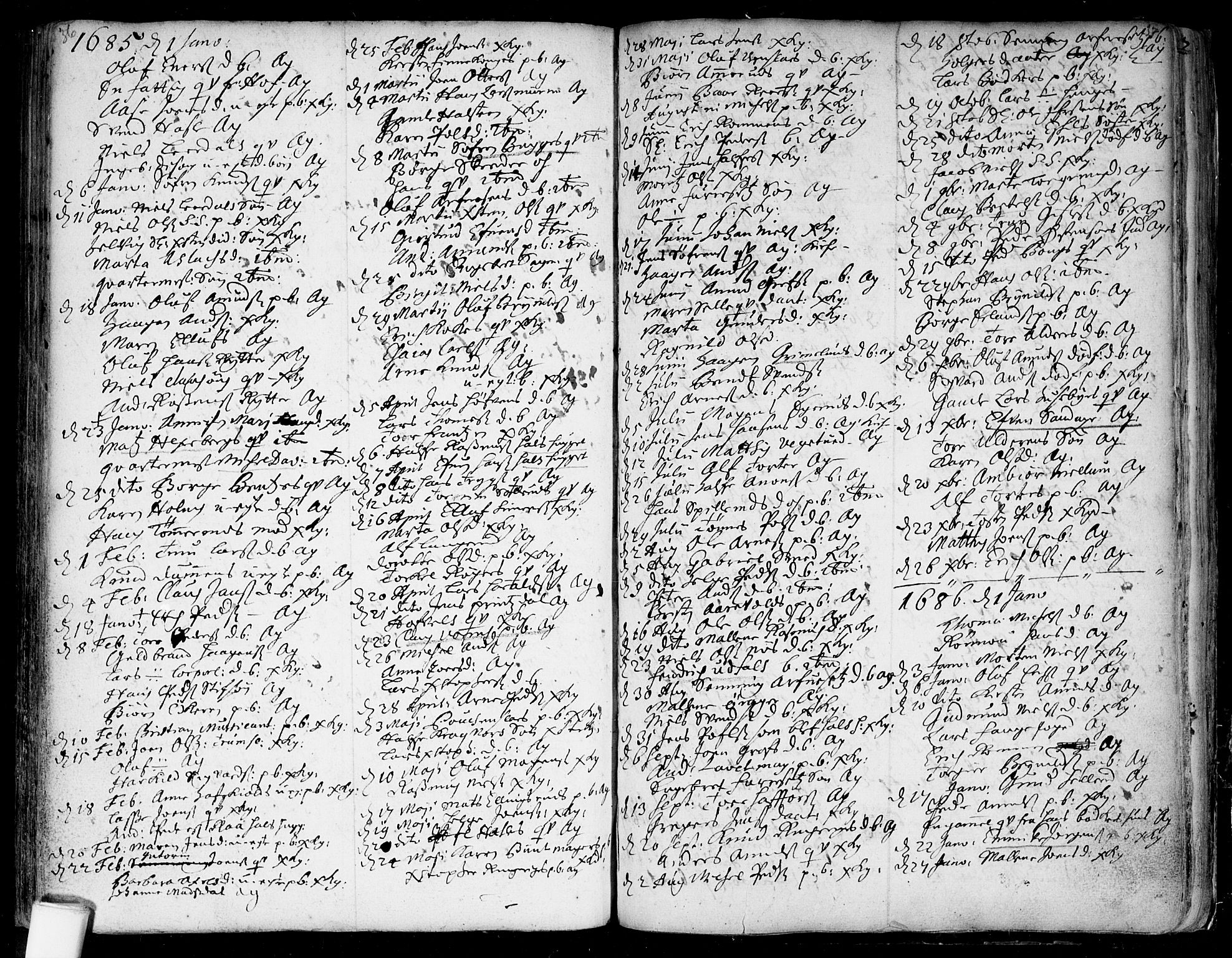 Aker prestekontor kirkebøker, AV/SAO-A-10861/F/L0001: Parish register (official) no. 1, 1656-1688