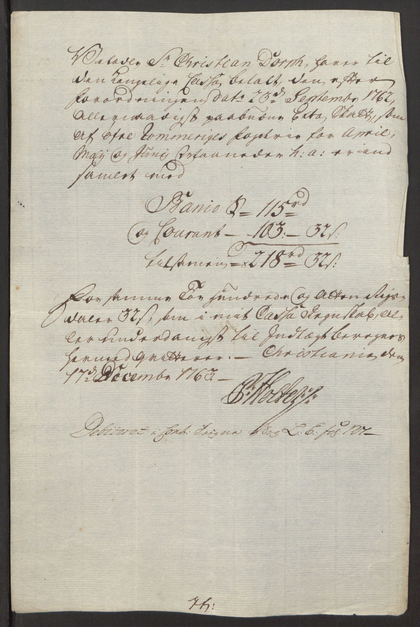 Rentekammeret inntil 1814, Reviderte regnskaper, Fogderegnskap, AV/RA-EA-4092/R12/L0803: Ekstraskatten Øvre Romerike, 1763-1764, p. 175