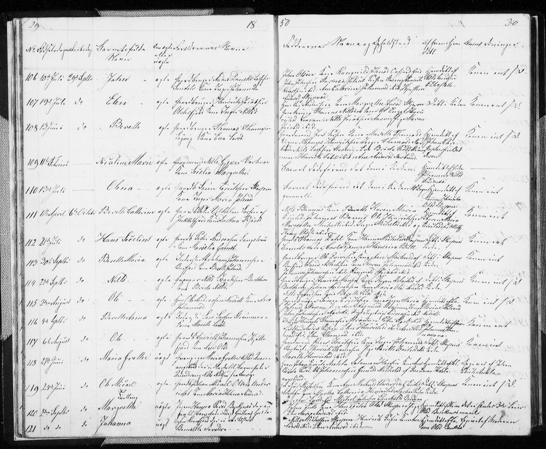 Skjervøy sokneprestkontor, SATØ/S-1300/H/Ha/Hab/L0003klokker: Parish register (copy) no. 3, 1849-1861, p. 29-30