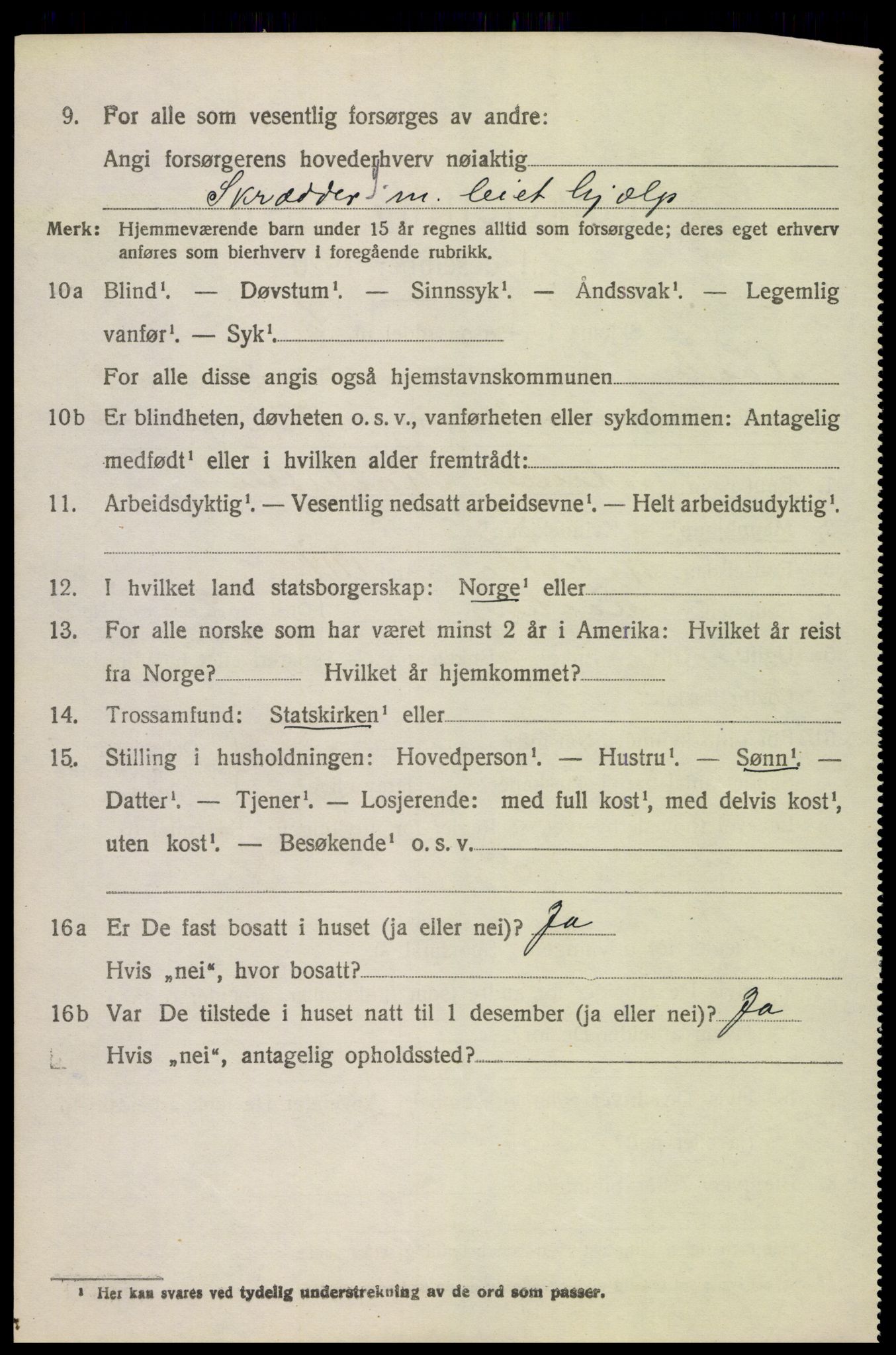 SAH, 1920 census for Fåberg, 1920, p. 10269