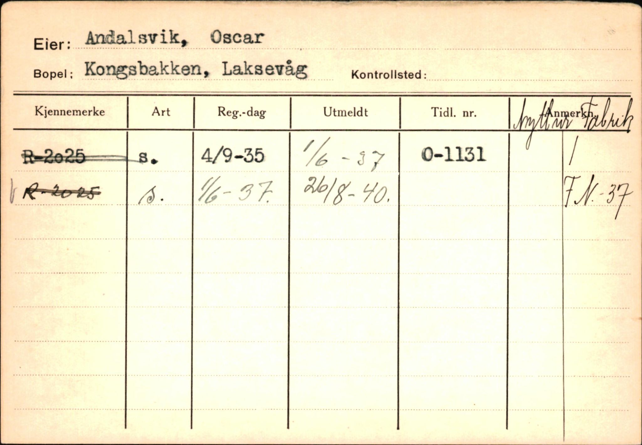 Statens vegvesen, Hordaland vegkontor, AV/SAB-A-5201/2/Ha/L0001: R-eierkort A, 1920-1971, p. 903