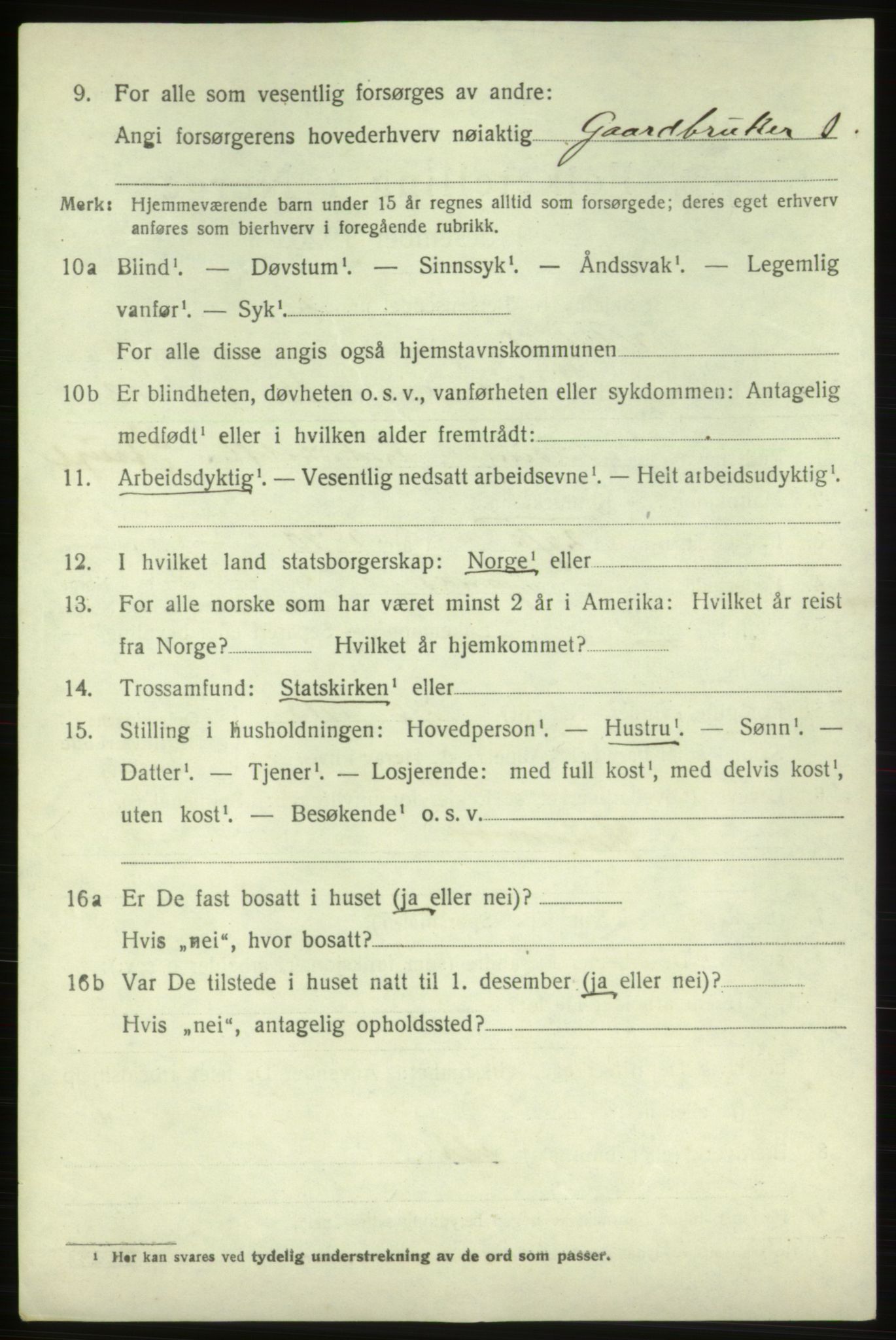 SAB, 1920 census for Vikebygd, 1920, p. 2180