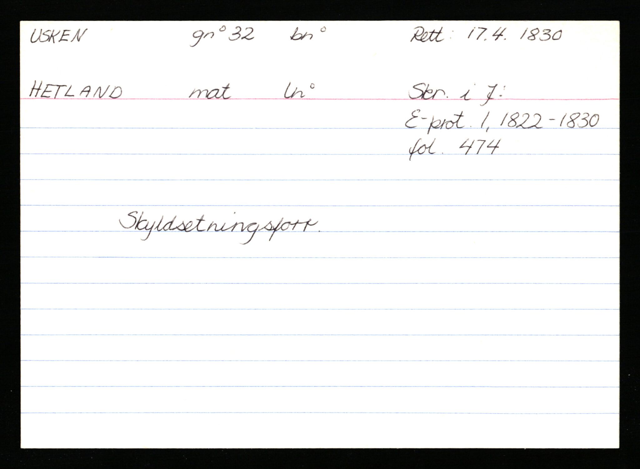 Statsarkivet i Stavanger, AV/SAST-A-101971/03/Y/Ym/L0063: Åstedskort sortert etter gårdsnavn: Tørsdal - Utstein kloster, 1600-1950, p. 663