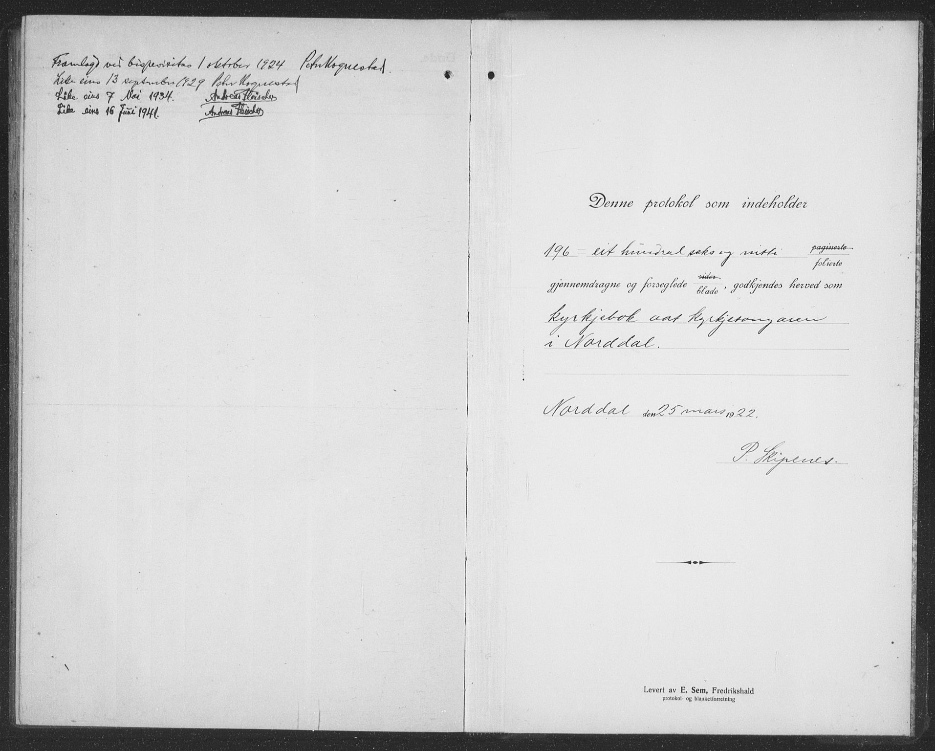 Ministerialprotokoller, klokkerbøker og fødselsregistre - Møre og Romsdal, AV/SAT-A-1454/519/L0266: Parish register (copy) no. 519C07, 1921-1939