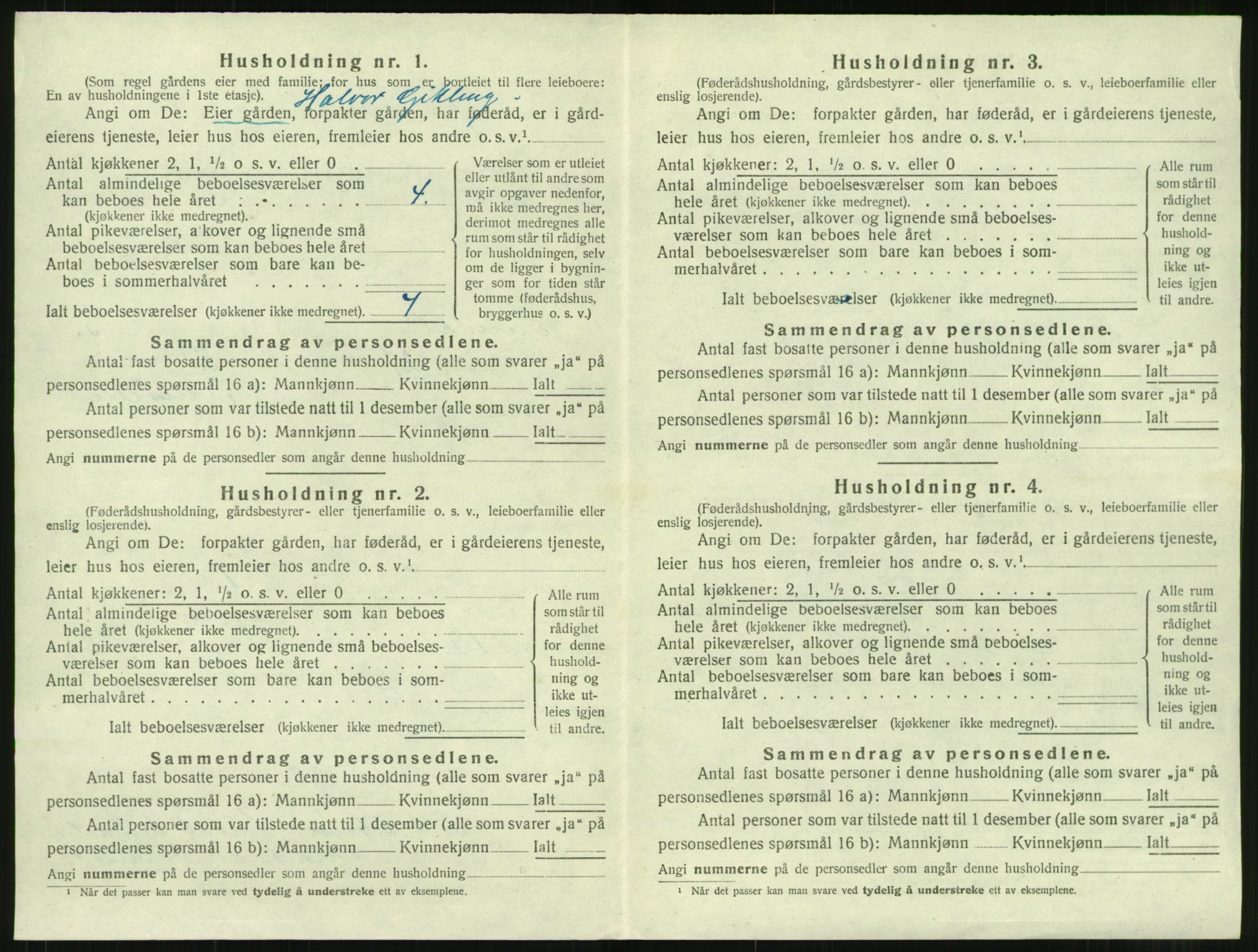 SAT, 1920 census for Sunndal, 1920, p. 583