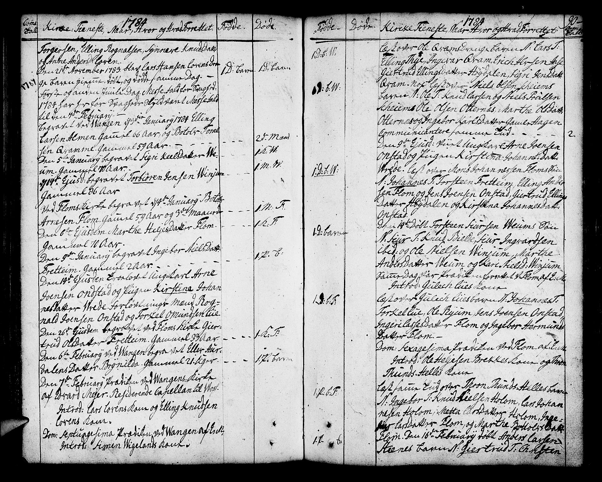 Aurland sokneprestembete, SAB/A-99937/H/Ha/Haa/L0004: Parish register (official) no. A 4, 1756-1801, p. 90