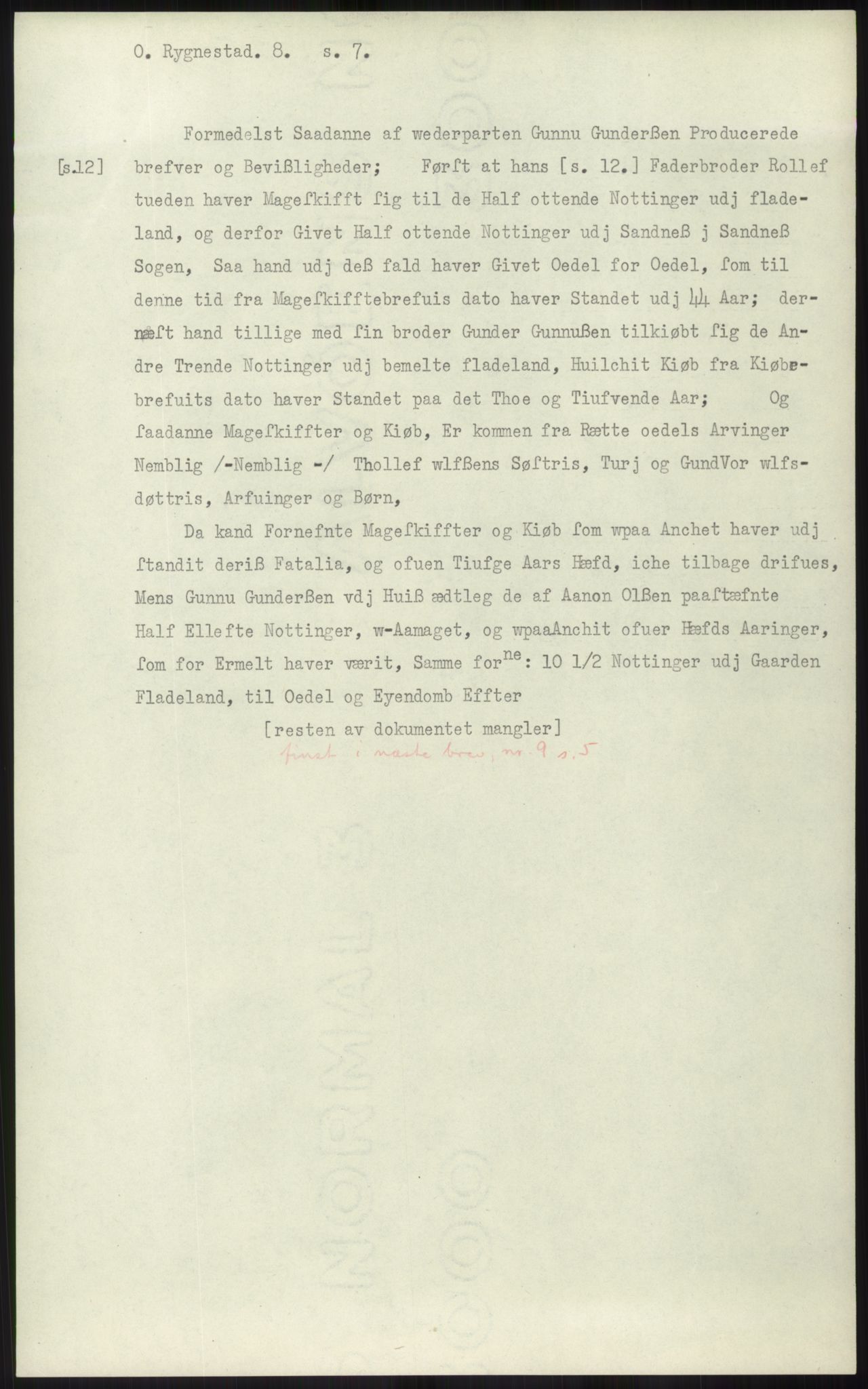 Samlinger til kildeutgivelse, Diplomavskriftsamlingen, AV/RA-EA-4053/H/Ha, p. 1722