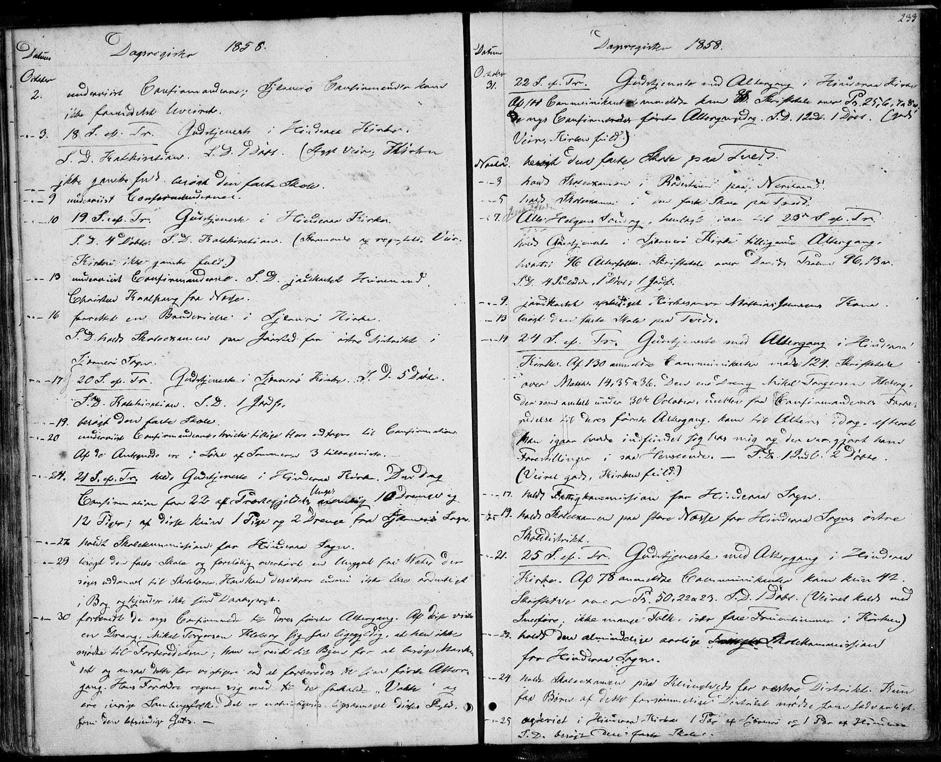 Nedstrand sokneprestkontor, AV/SAST-A-101841/01/IV: Parish register (official) no. A 8, 1839-1860, p. 233