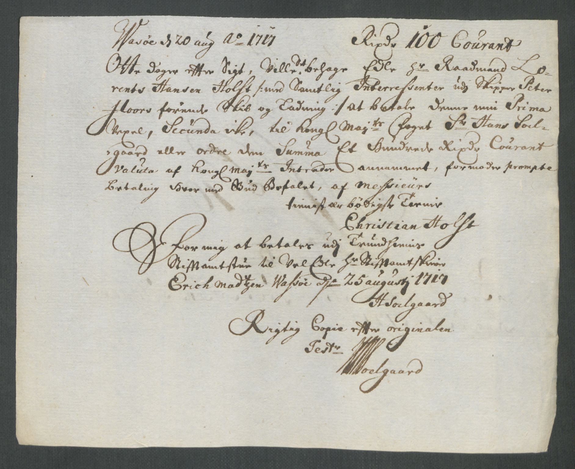 Rentekammeret inntil 1814, Reviderte regnskaper, Fogderegnskap, AV/RA-EA-4092/R69/L4857: Fogderegnskap Finnmark/Vardøhus, 1716-1718, p. 353