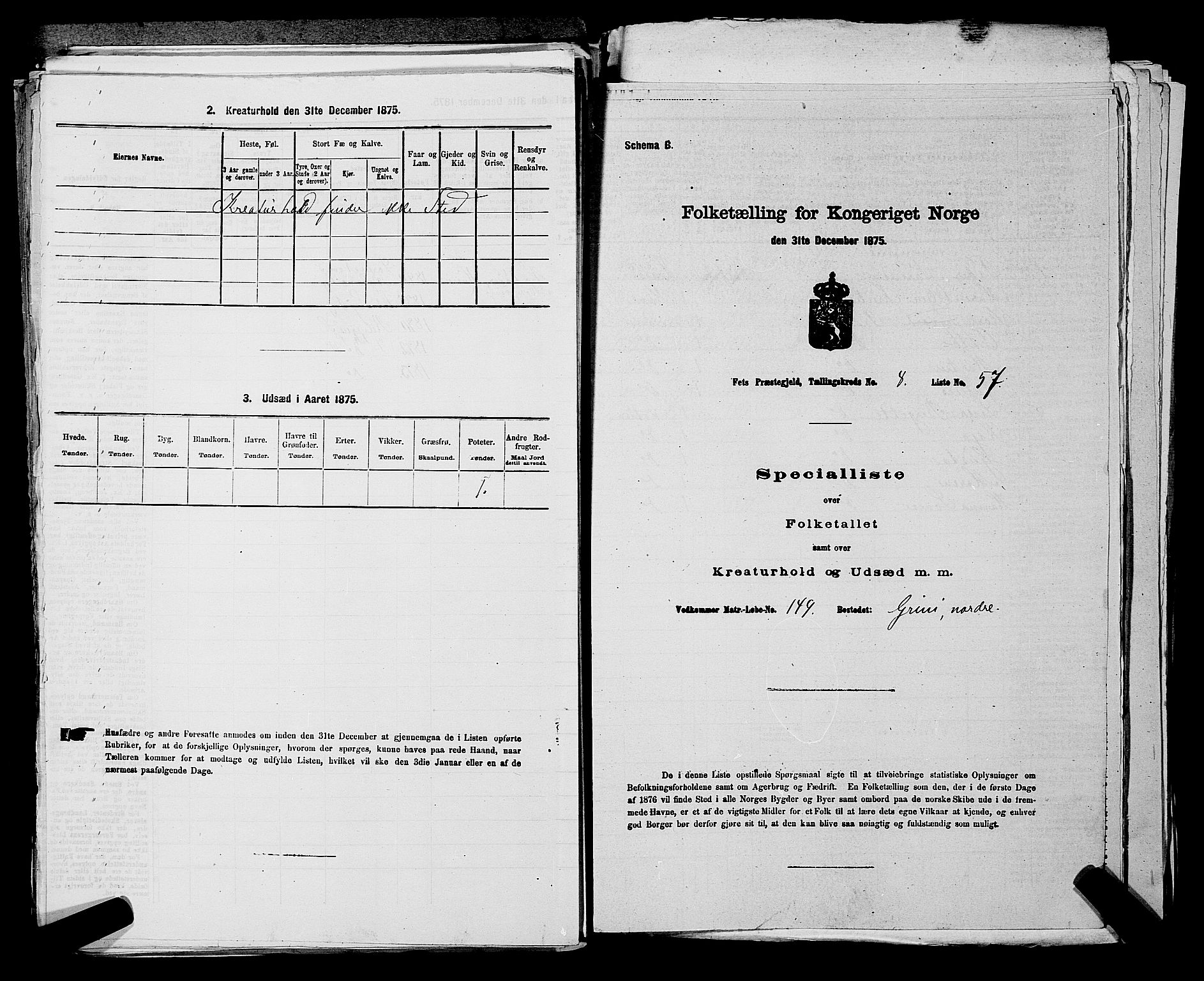 RA, 1875 census for 0227P Fet, 1875, p. 1267