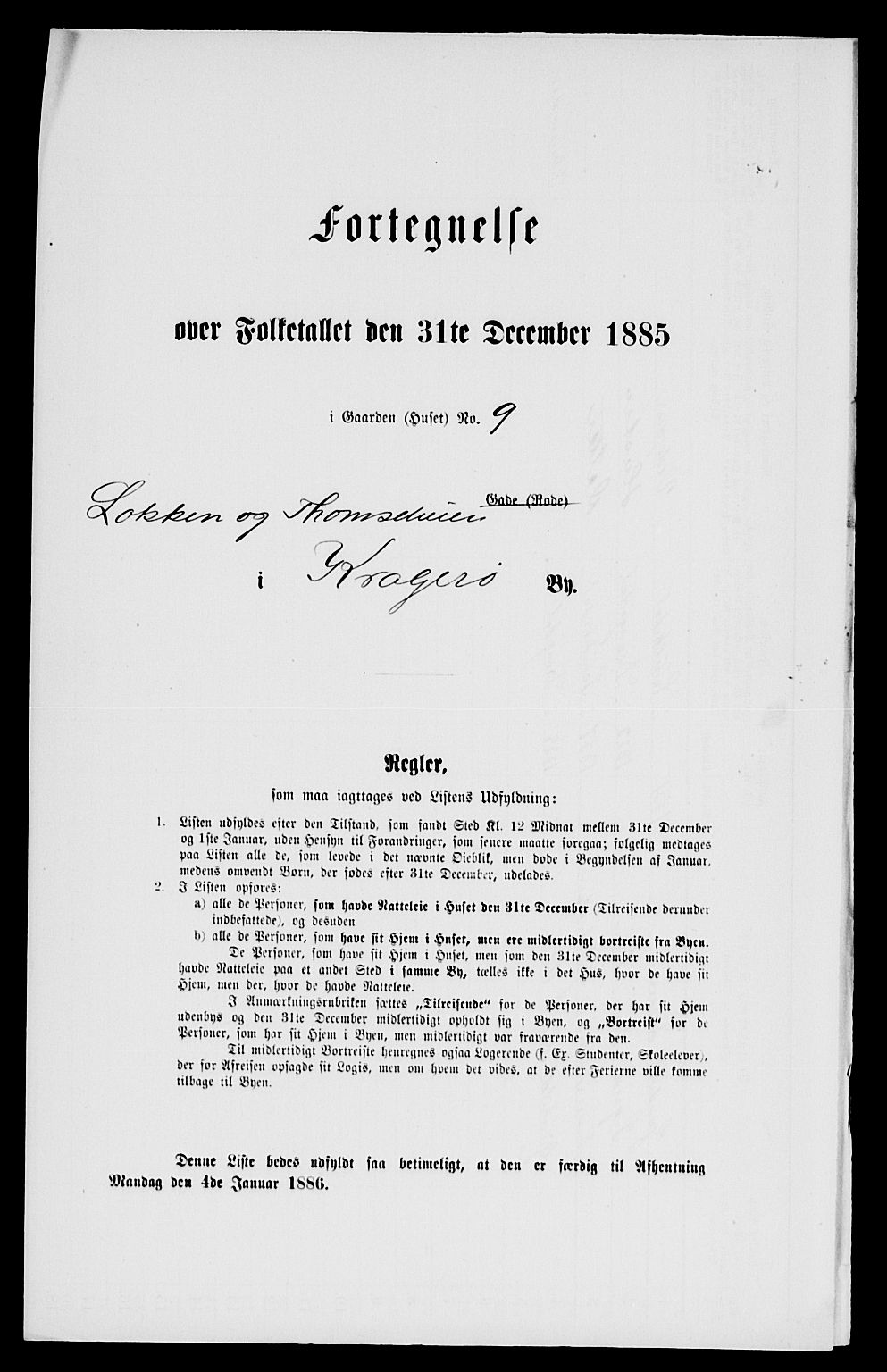 SAKO, 1885 census for 0801 Kragerø, 1885, p. 671