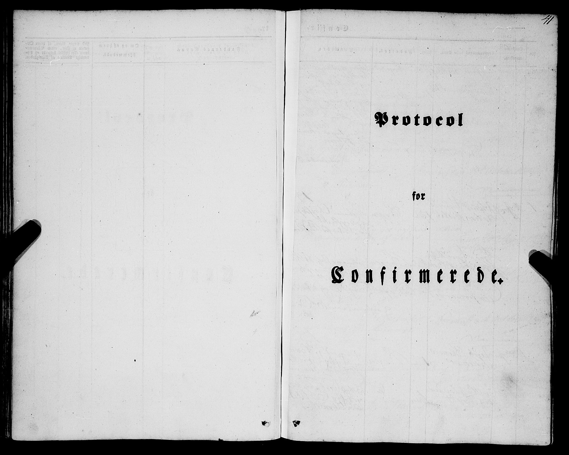Mariakirken Sokneprestembete, SAB/A-76901/H/Haa/L0006: Parish register (official) no. A 6, 1846-1877, p. 41