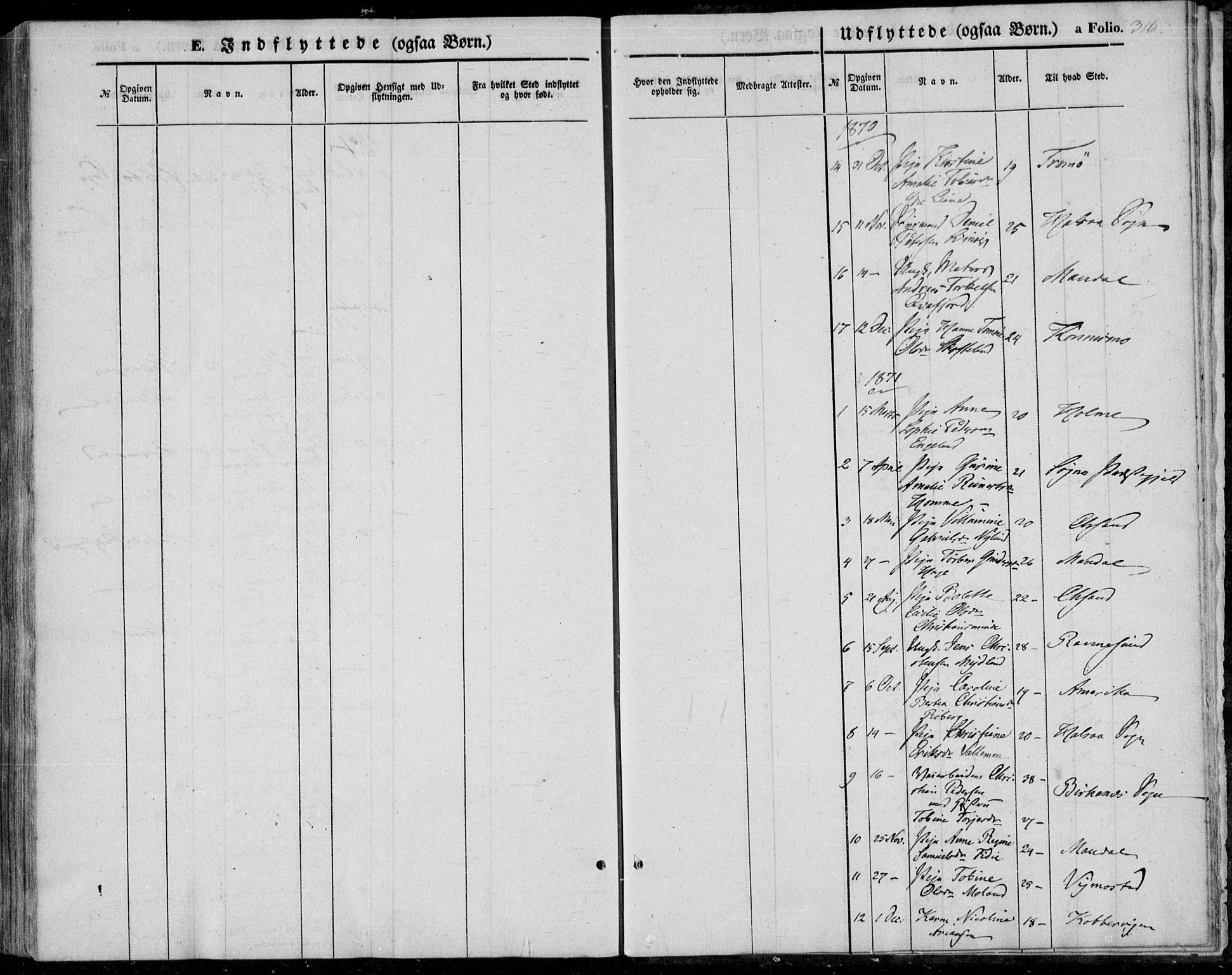 Sør-Audnedal sokneprestkontor, AV/SAK-1111-0039/F/Fa/Fab/L0007: Parish register (official) no. A 7, 1855-1876, p. 316