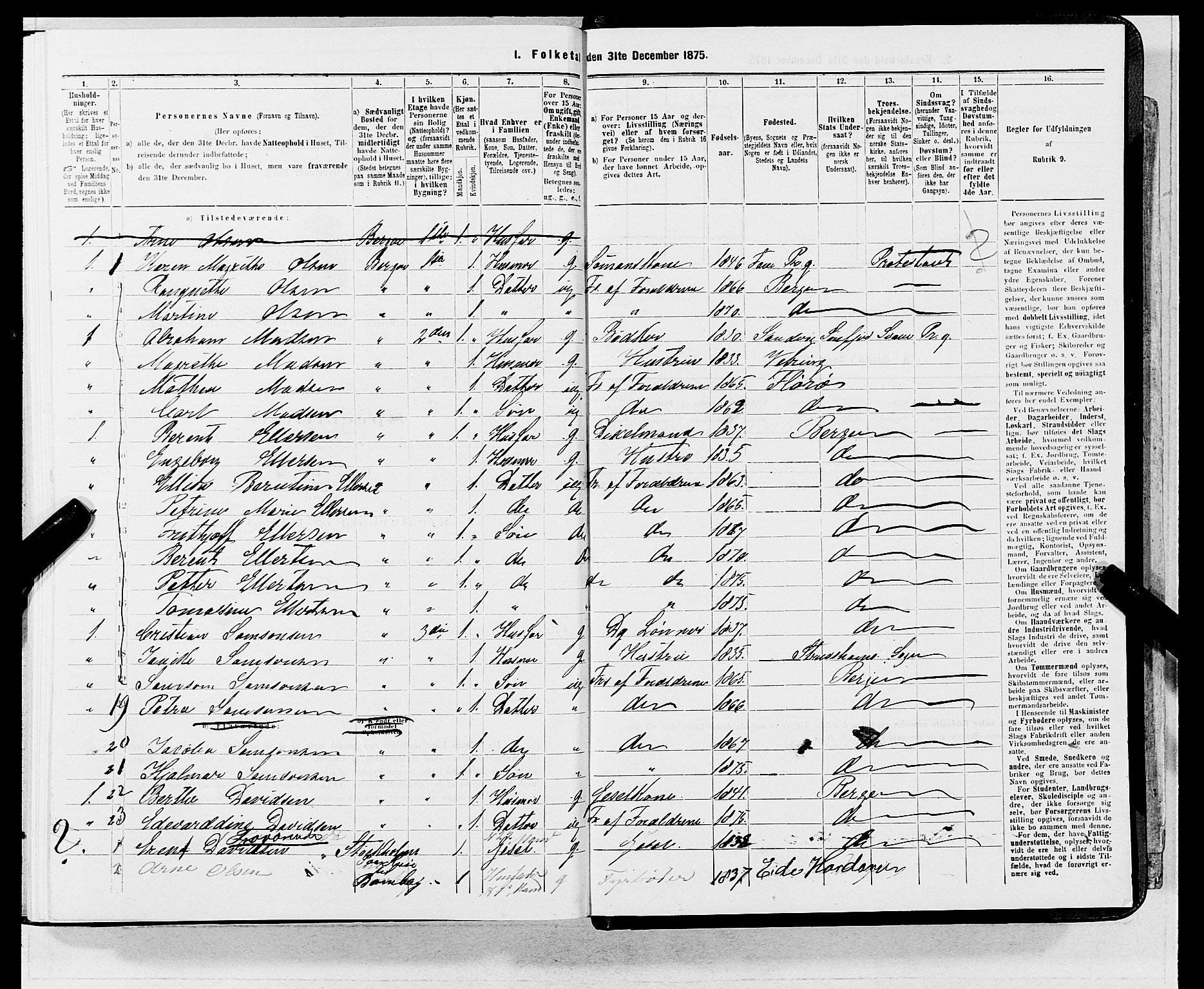 SAB, 1875 census for 1301 Bergen, 1875, p. 5680