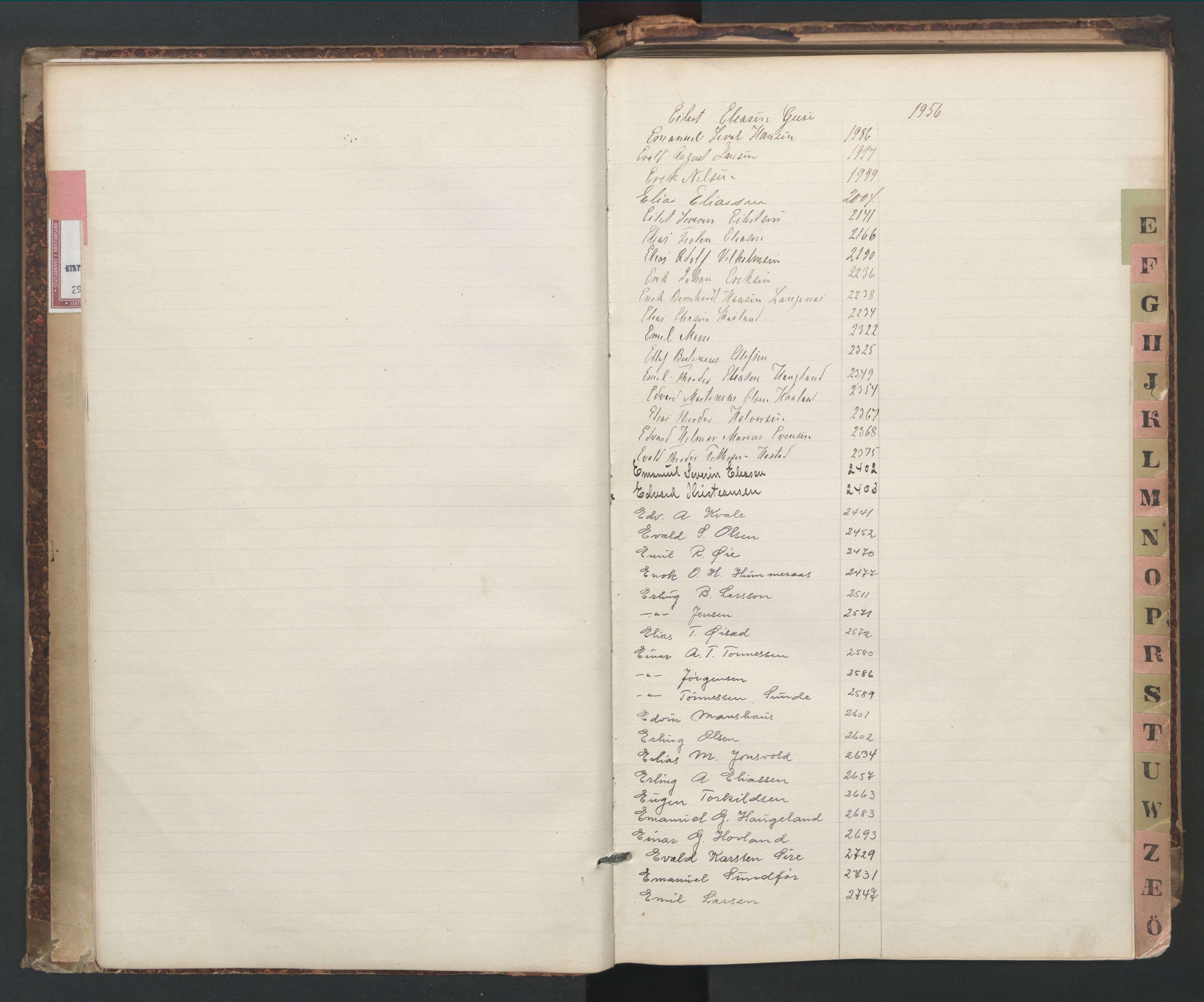 Flekkefjord mønstringskrets, AV/SAK-2031-0018/F/Fa/L0006: Annotasjonsrulle nr 1916-2964 med register, Æ-3, 1891-1948, p. 8