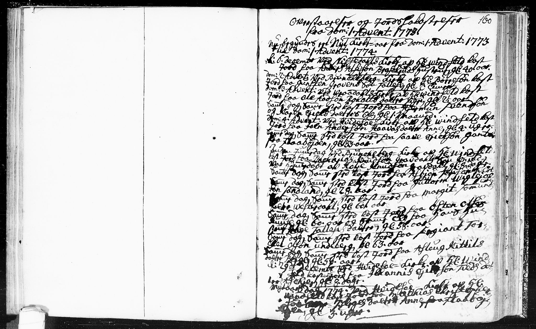 Kviteseid kirkebøker, SAKO/A-276/F/Fa/L0002: Parish register (official) no. I 2, 1773-1786, p. 160