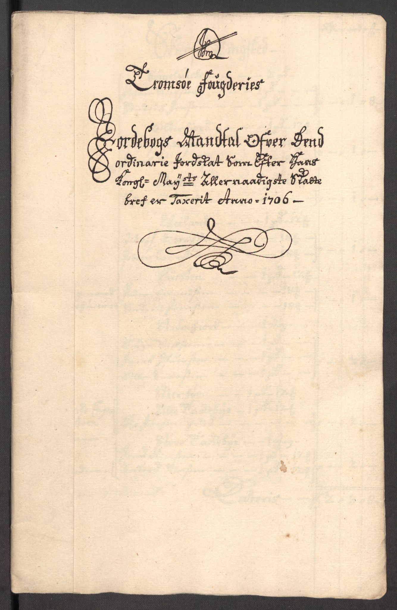 Rentekammeret inntil 1814, Reviderte regnskaper, Fogderegnskap, RA/EA-4092/R68/L4756: Fogderegnskap Senja og Troms, 1705-1707, p. 133