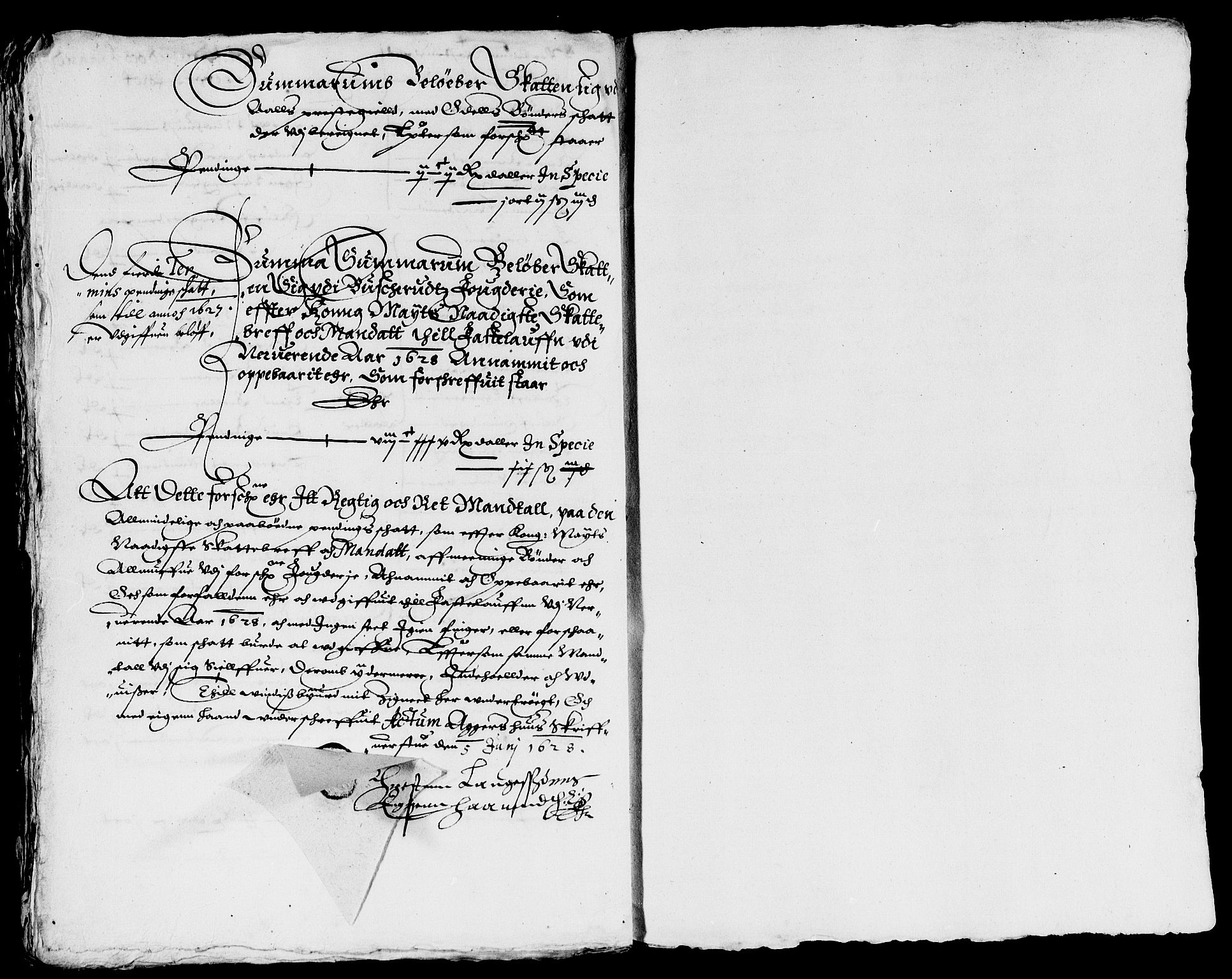 Rentekammeret inntil 1814, Reviderte regnskaper, Lensregnskaper, AV/RA-EA-5023/R/Rb/Rba/L0084: Akershus len, 1628