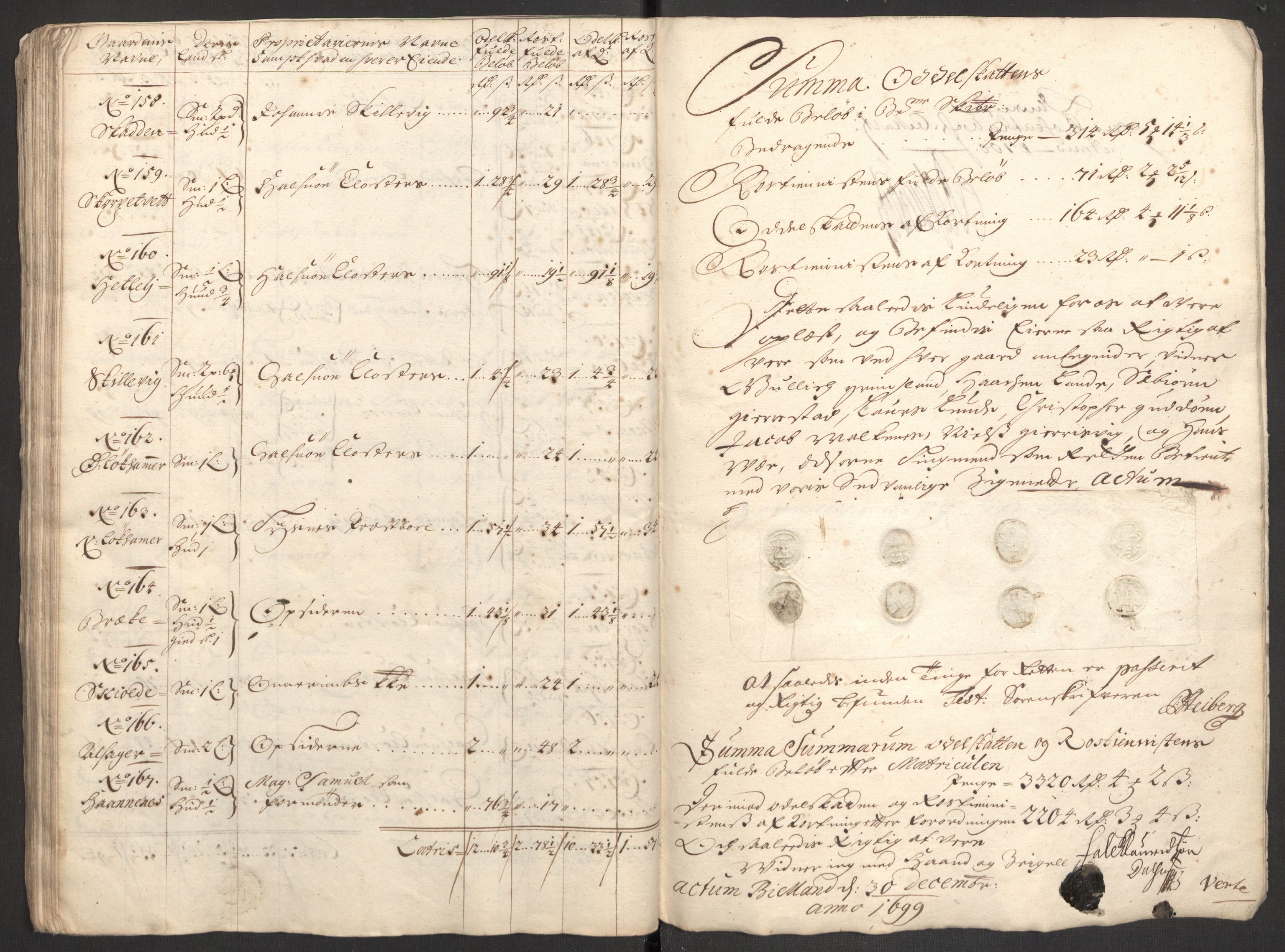 Rentekammeret inntil 1814, Reviderte regnskaper, Fogderegnskap, AV/RA-EA-4092/R48/L2978: Fogderegnskap Sunnhordland og Hardanger, 1699, p. 128