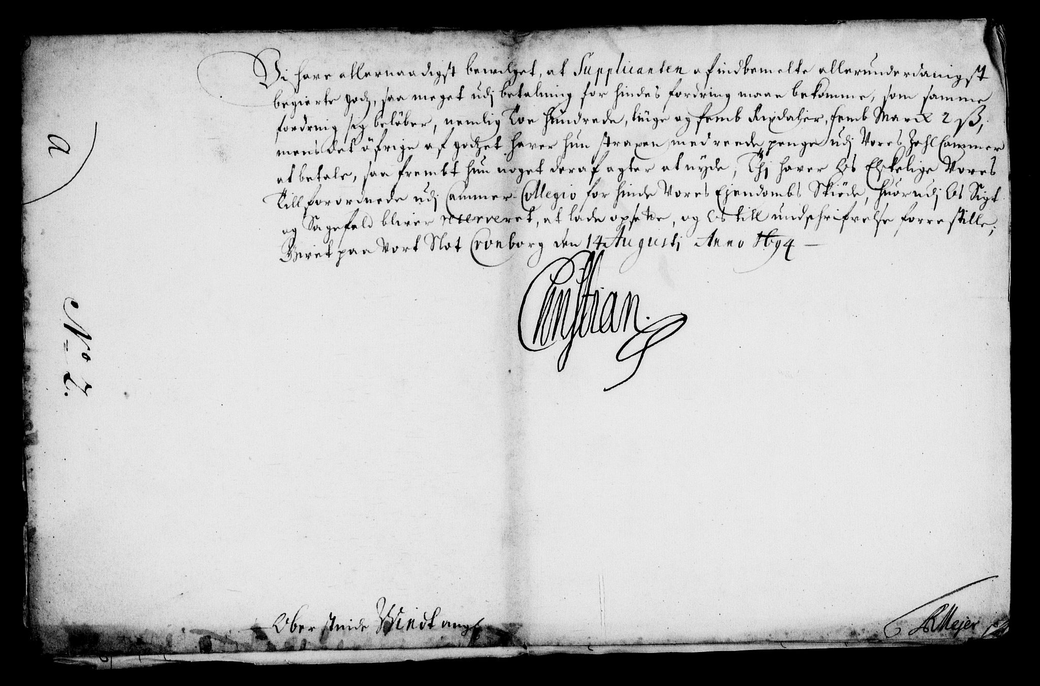 Rentekammeret inntil 1814, Realistisk ordnet avdeling, RA/EA-4070/On/L0013: [Jj 14]: Forskjellige dokumenter om krongodset i Norge, 1672-1722, p. 163