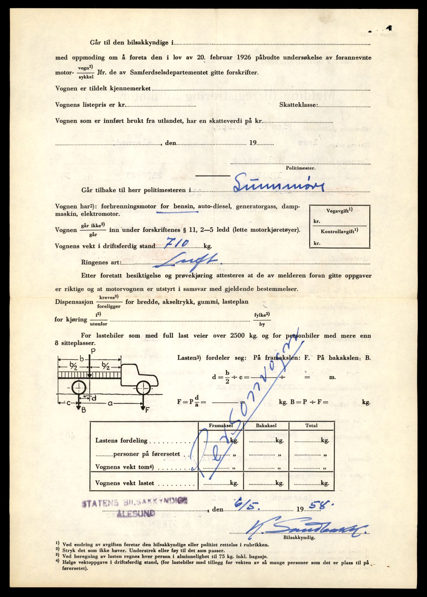 Møre og Romsdal vegkontor - Ålesund trafikkstasjon, AV/SAT-A-4099/F/Fe/L0001: Registreringskort for kjøretøy T 3 - T 127, 1927-1998, p. 1272