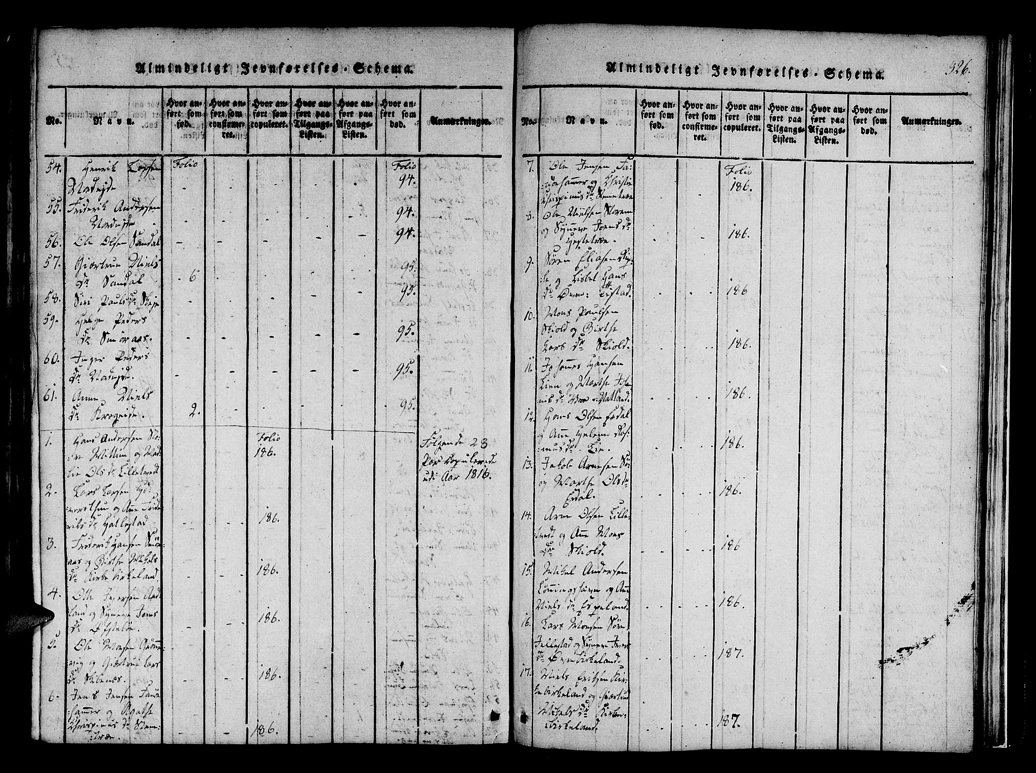 Fana Sokneprestembete, AV/SAB-A-75101/H/Haa/Haaa/L0007: Parish register (official) no. A 7, 1816-1828, p. 326