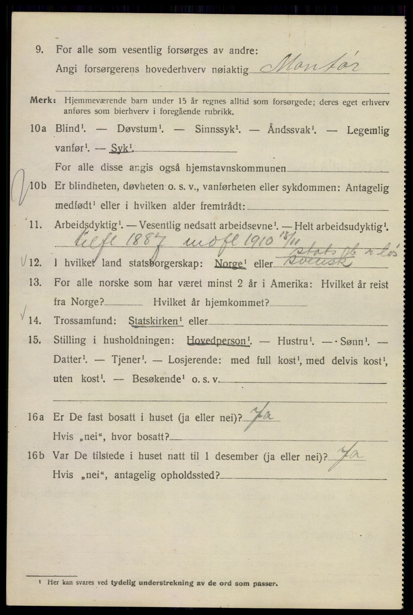 SAO, 1920 census for Kristiania, 1920, p. 396260