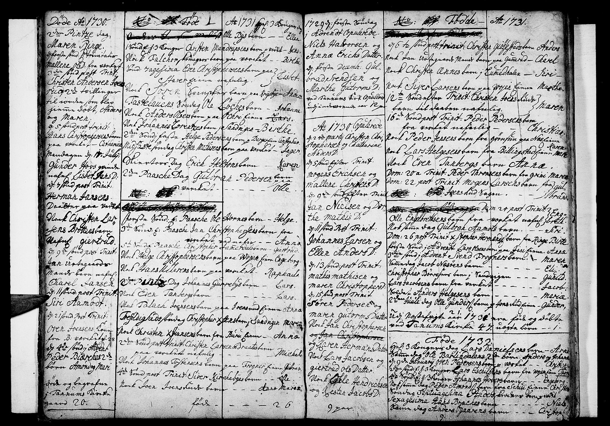 Asker prestekontor Kirkebøker, SAO/A-10256a/F/Fa/L0001: Parish register (official) no. I 1, 1726-1744, p. 17