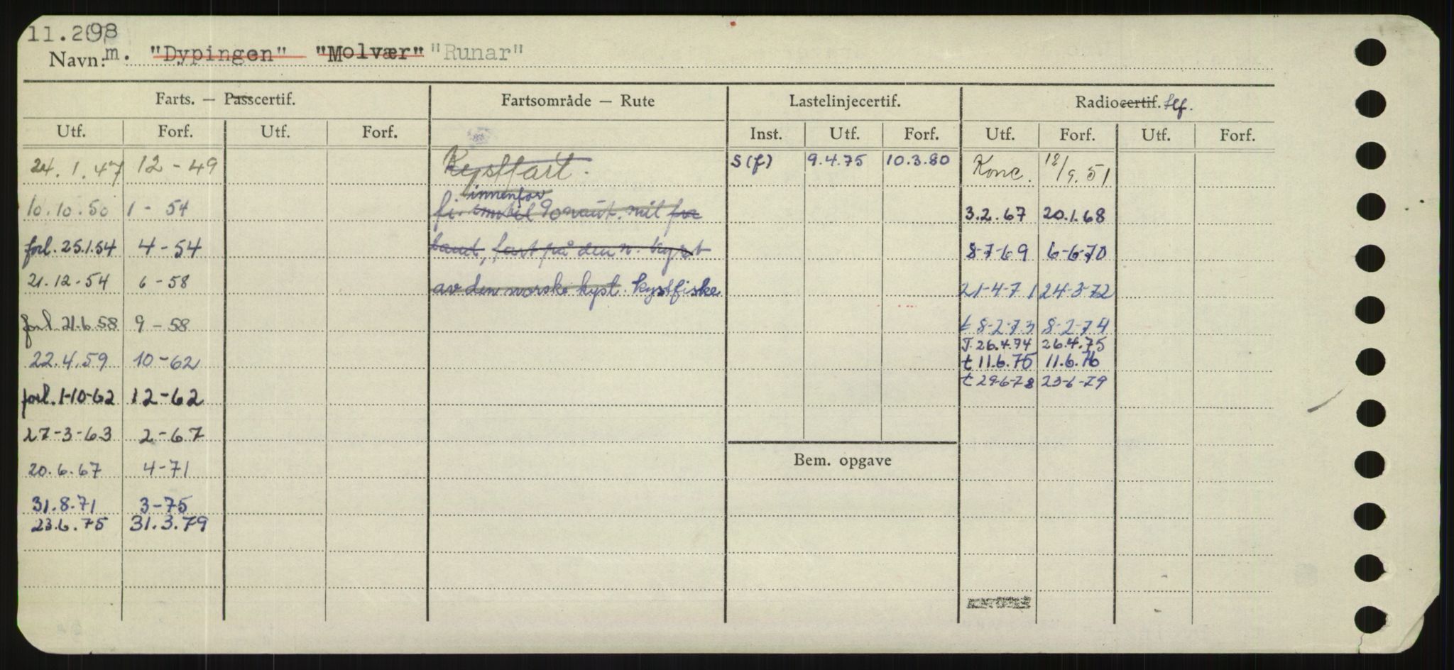 Sjøfartsdirektoratet med forløpere, Skipsmålingen, AV/RA-S-1627/H/Hd/L0031: Fartøy, Rju-Sam, p. 306