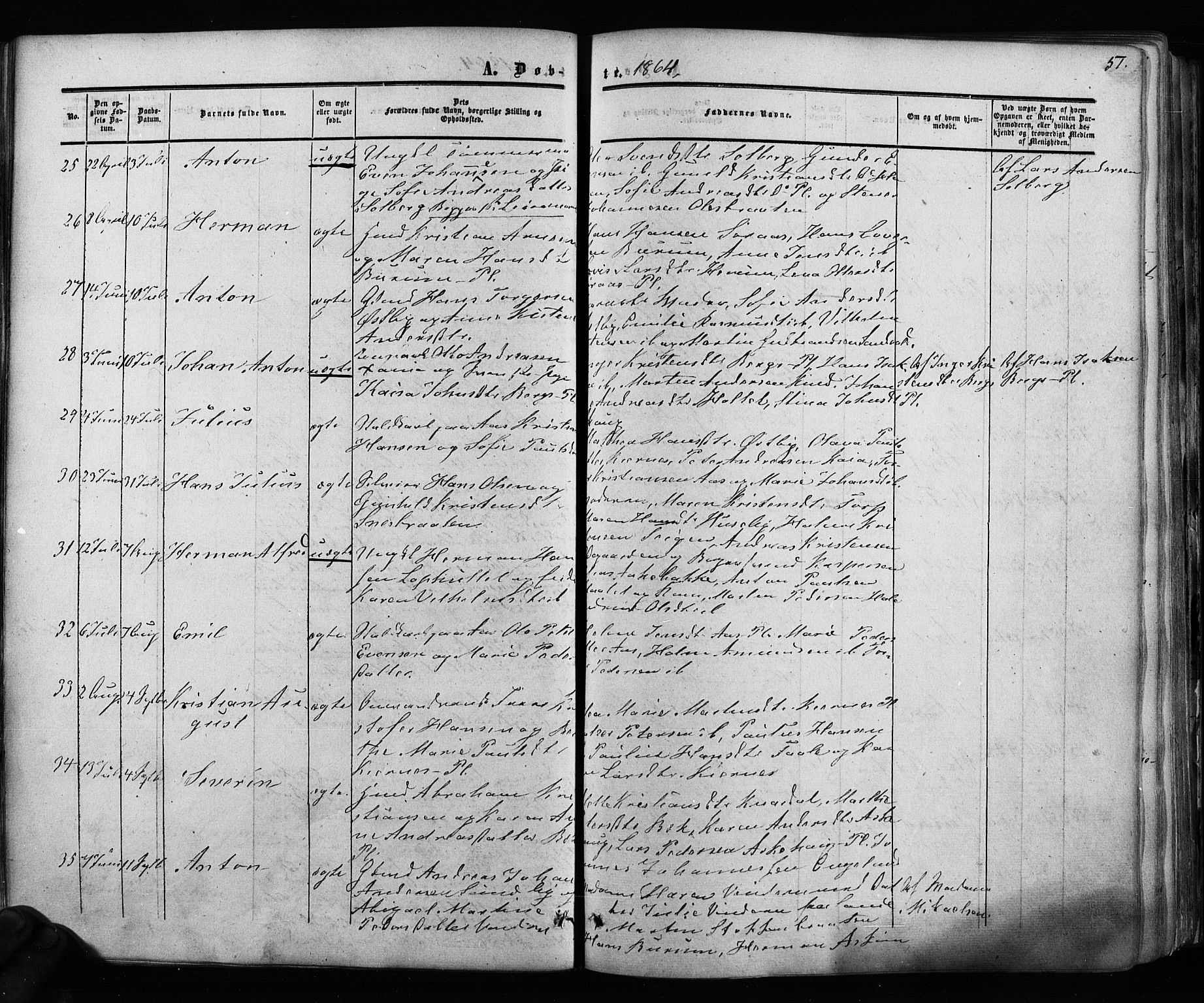 Ås prestekontor Kirkebøker, AV/SAO-A-10894/F/Fa/L0007: Parish register (official) no. I 7, 1854-1870, p. 51