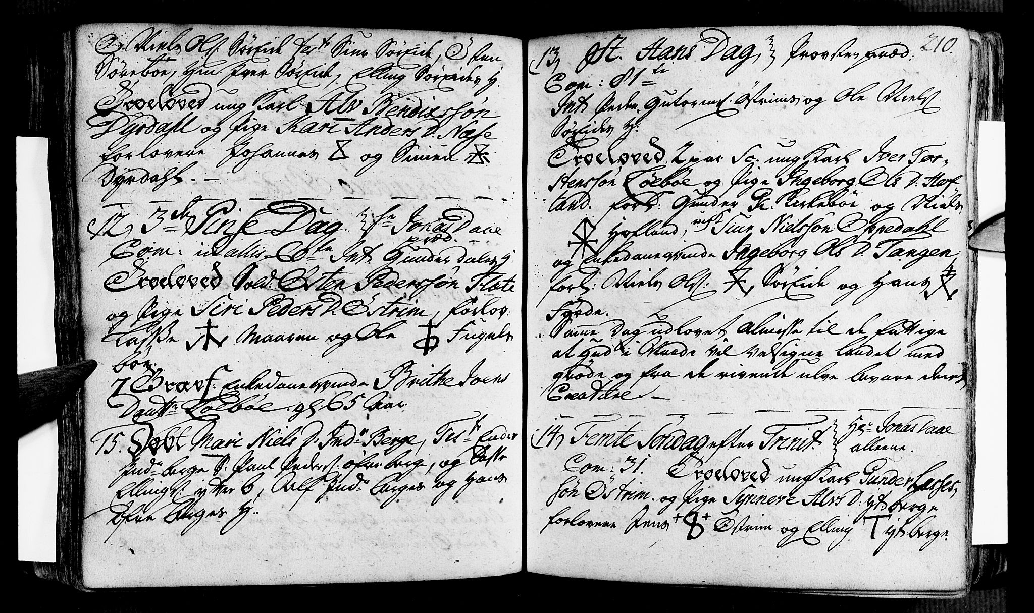 Vik sokneprestembete, AV/SAB-A-81501/H/Haa/Haaa/L0002: Parish register (official) no. A 2 / 3, 1740-1755, p. 210