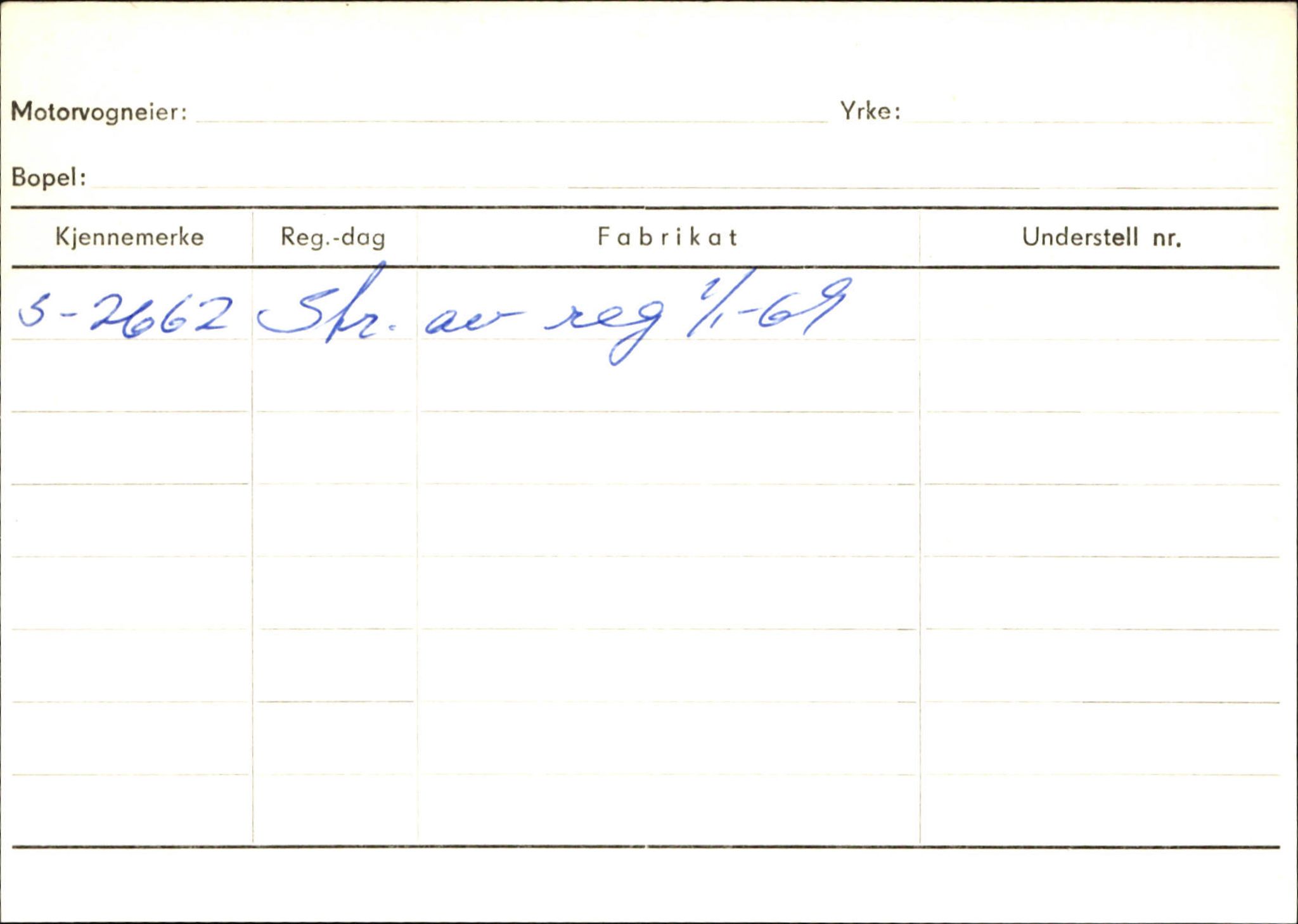 Statens vegvesen, Sogn og Fjordane vegkontor, SAB/A-5301/4/F/L0144: Registerkort Vågsøy A-R, 1945-1975, p. 2452