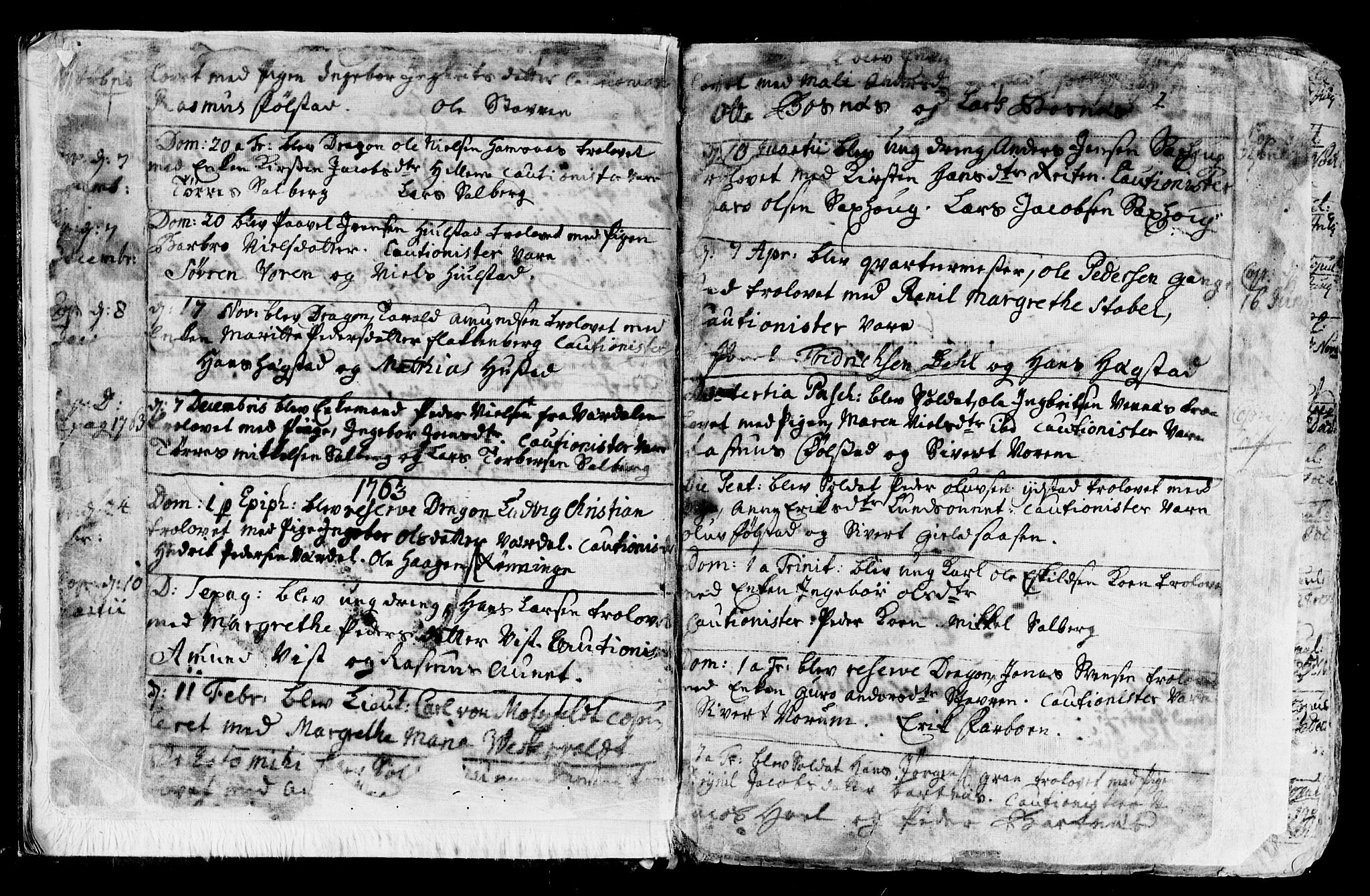 Ministerialprotokoller, klokkerbøker og fødselsregistre - Nord-Trøndelag, AV/SAT-A-1458/730/L0273: Parish register (official) no. 730A02, 1762-1802, p. 2