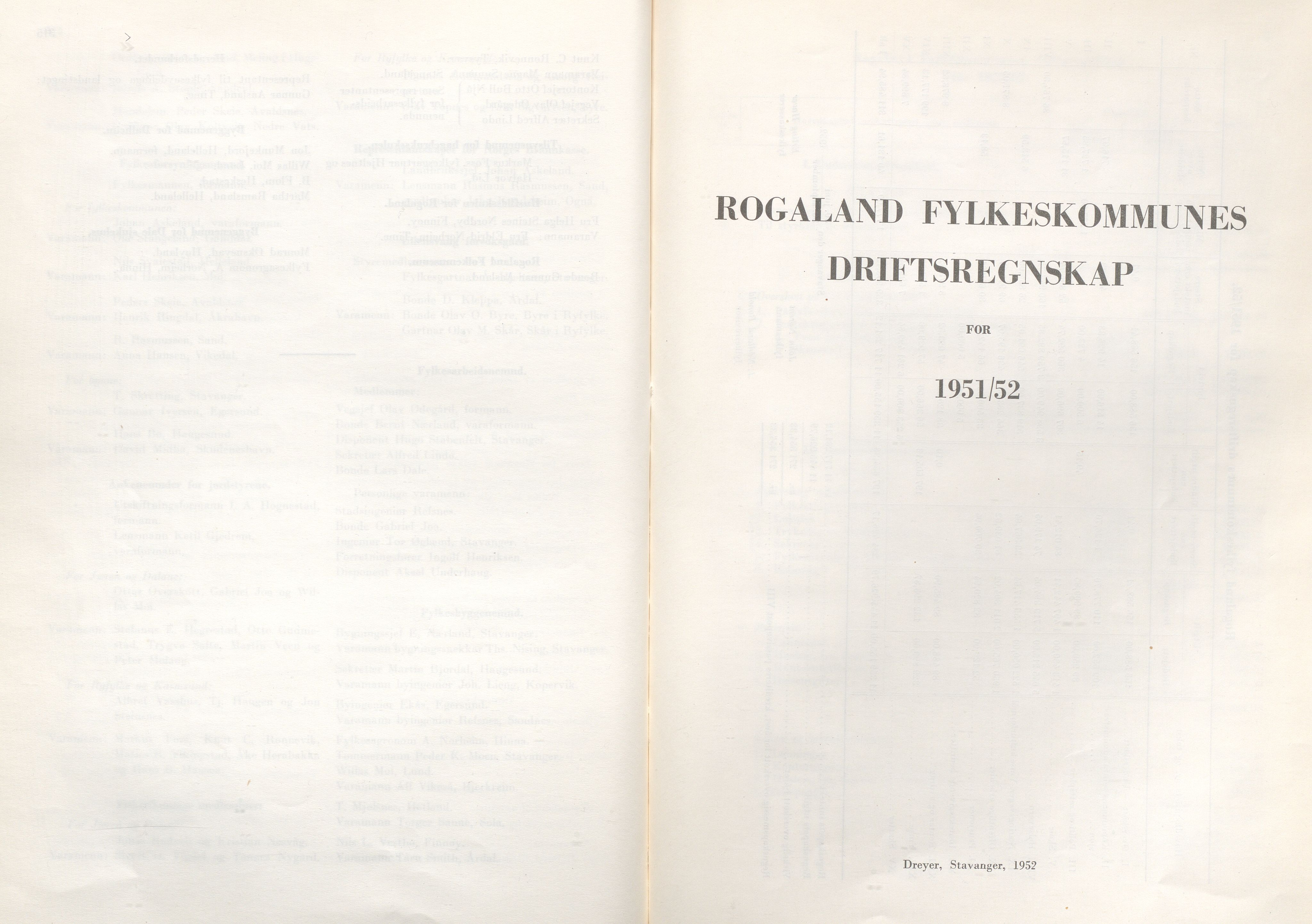 Rogaland fylkeskommune - Fylkesrådmannen , IKAR/A-900/A/Aa/Aaa/L0072: Møtebok , 1953