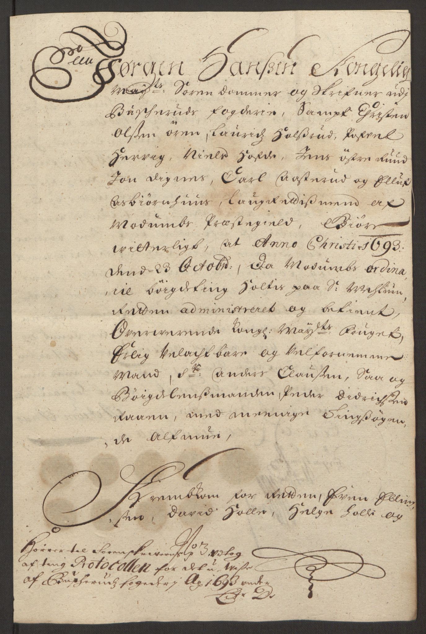 Rentekammeret inntil 1814, Reviderte regnskaper, Fogderegnskap, AV/RA-EA-4092/R25/L1682: Fogderegnskap Buskerud, 1693, p. 49