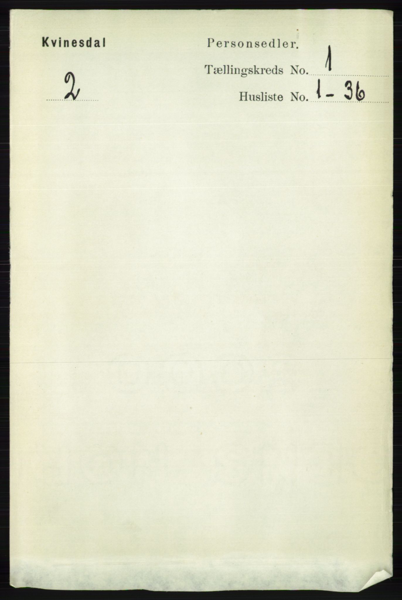 RA, 1891 census for 1037 Kvinesdal, 1891, p. 73