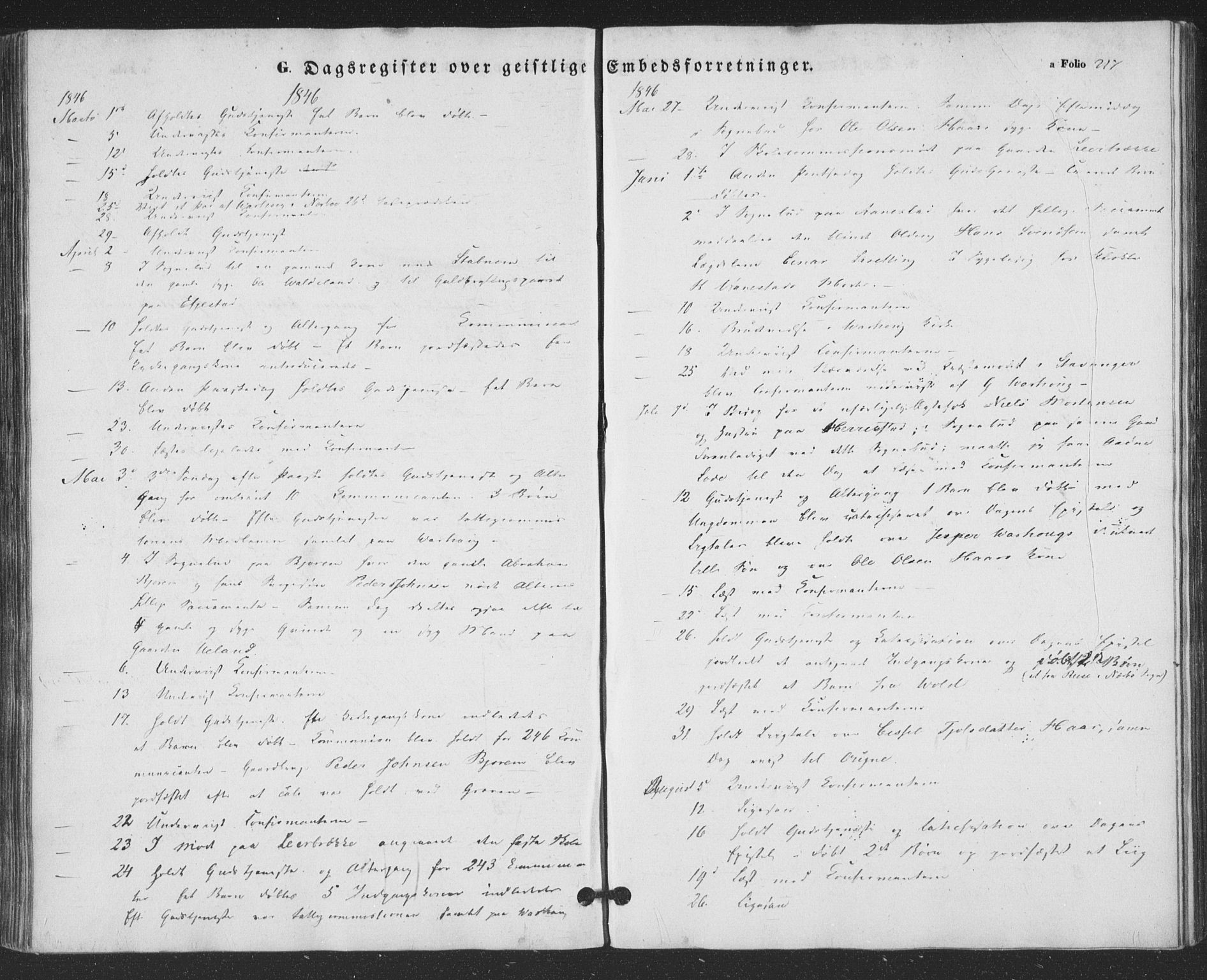 Hå sokneprestkontor, AV/SAST-A-101801/001/30BA/L0007: Parish register (official) no. A 6, 1842-1855, p. 217