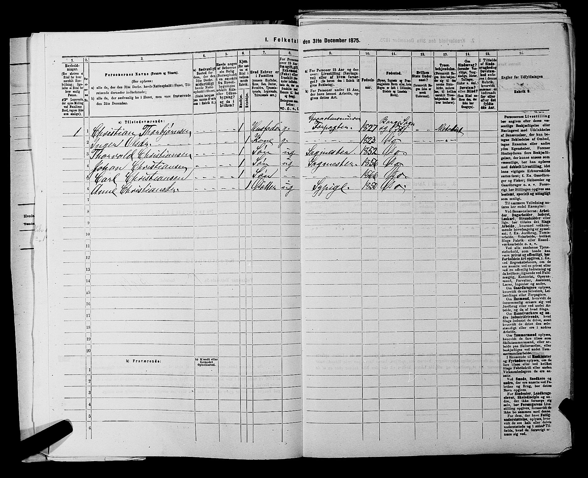 RA, 1875 census for 0113P Borge, 1875, p. 34