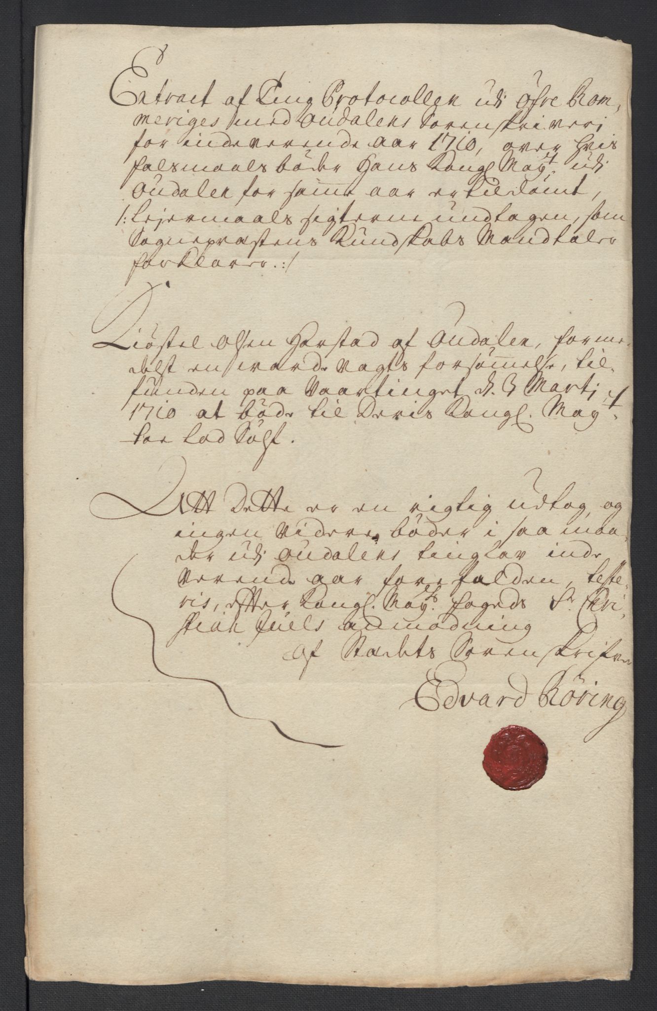 Rentekammeret inntil 1814, Reviderte regnskaper, Fogderegnskap, AV/RA-EA-4092/R13/L0847: Fogderegnskap Solør, Odal og Østerdal, 1710, p. 116