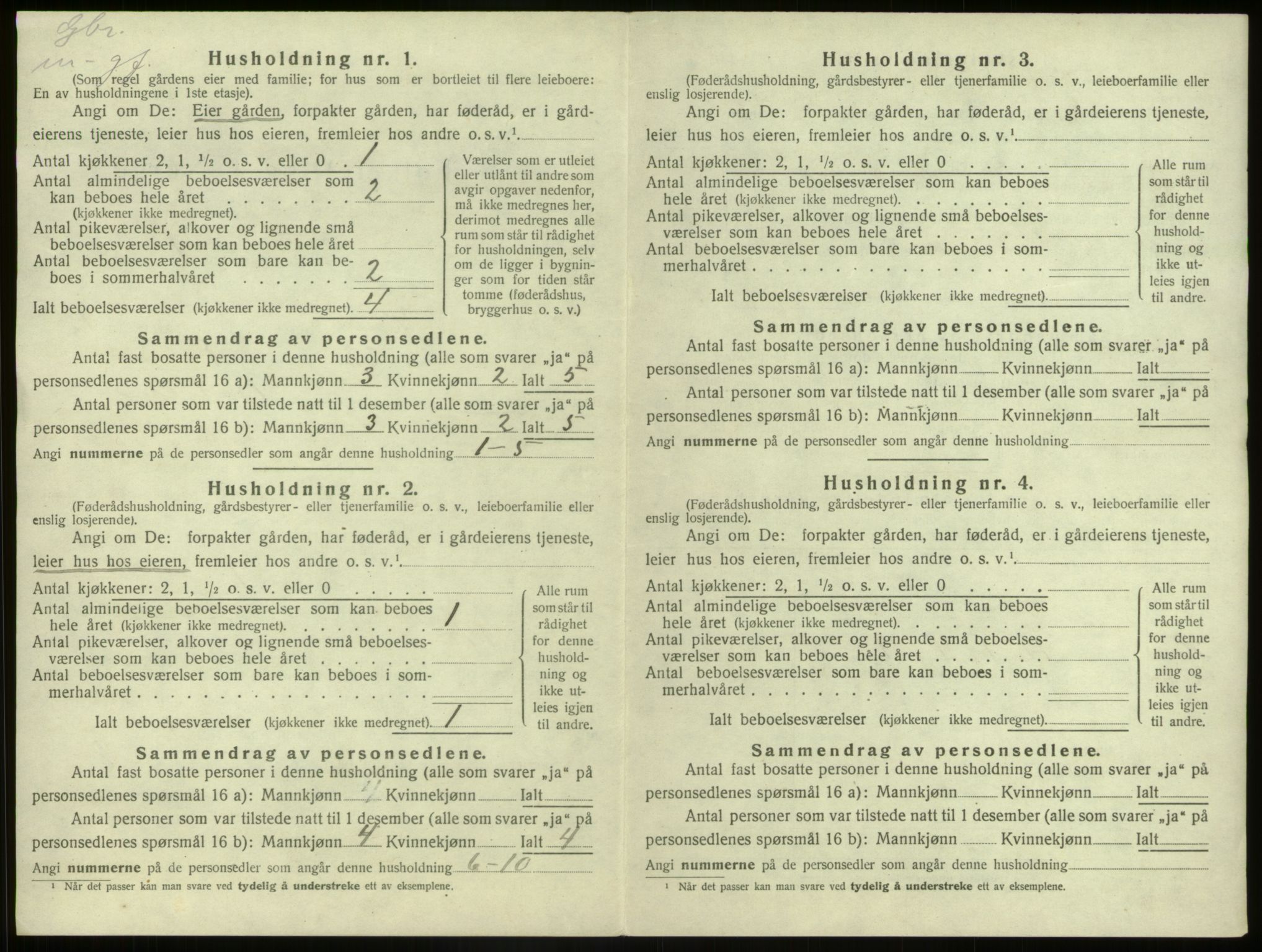 SAB, 1920 census for Kinn, 1920, p. 551