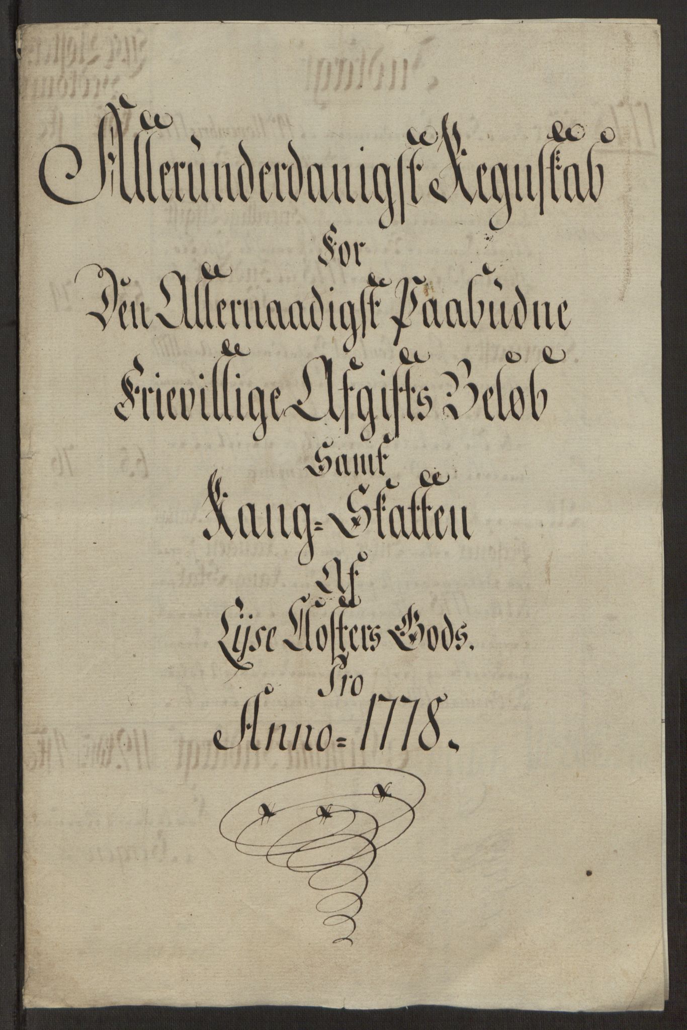 Rentekammeret inntil 1814, Reviderte regnskaper, Fogderegnskap, RA/EA-4092/R50/L3180: Ekstraskatten Lyse kloster, 1762-1783, p. 404