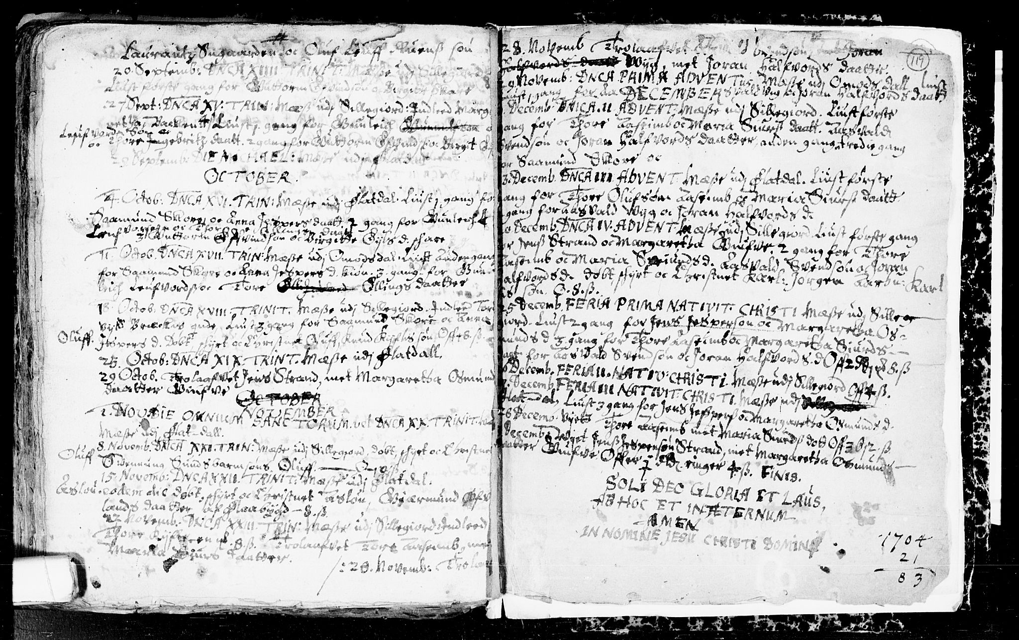 Seljord kirkebøker, SAKO/A-20/F/Fa/L0001: Parish register (official) no. I 1, 1654-1686, p. 119