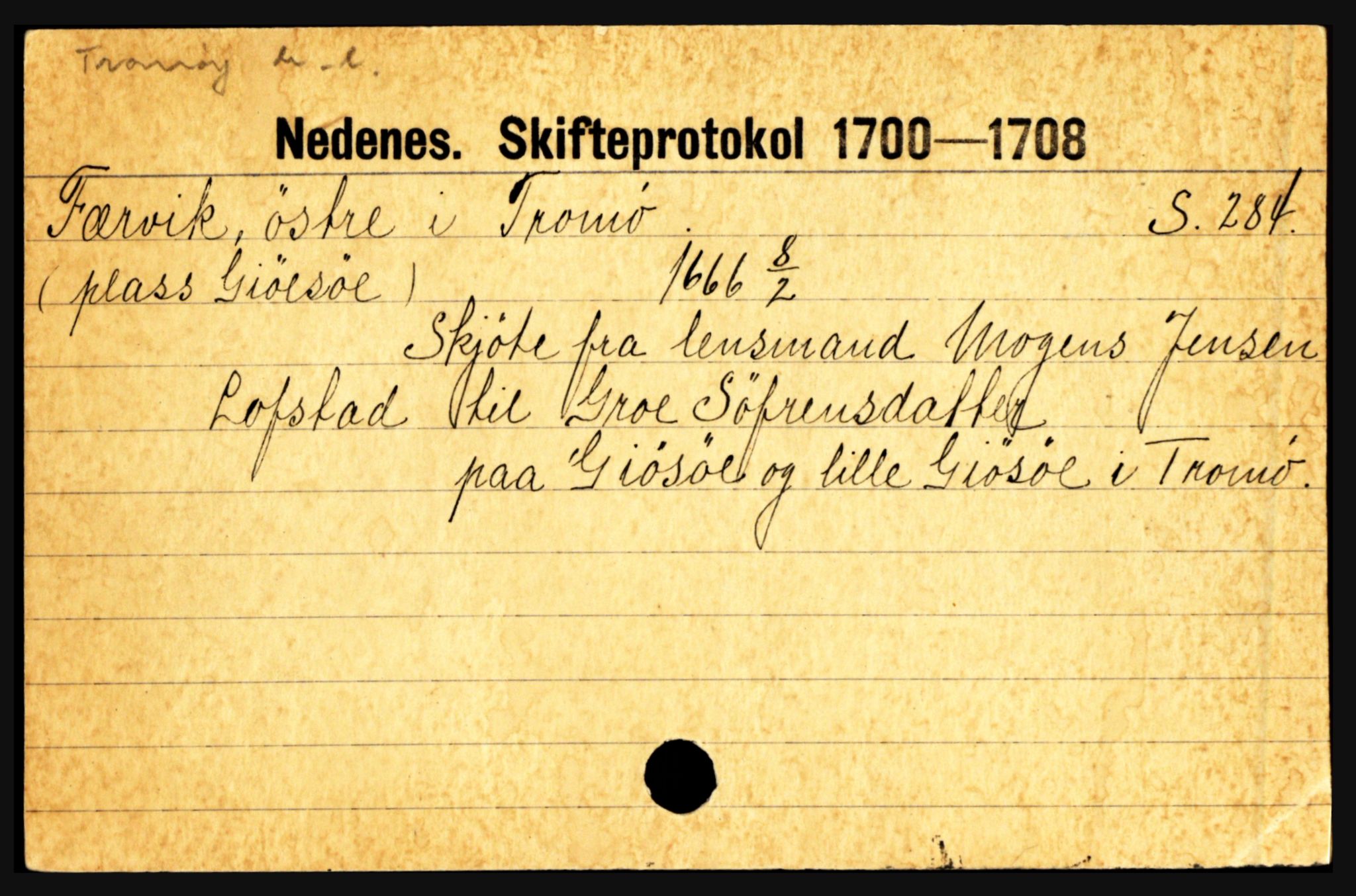 Nedenes sorenskriveri før 1824, AV/SAK-1221-0007/H, p. 7943